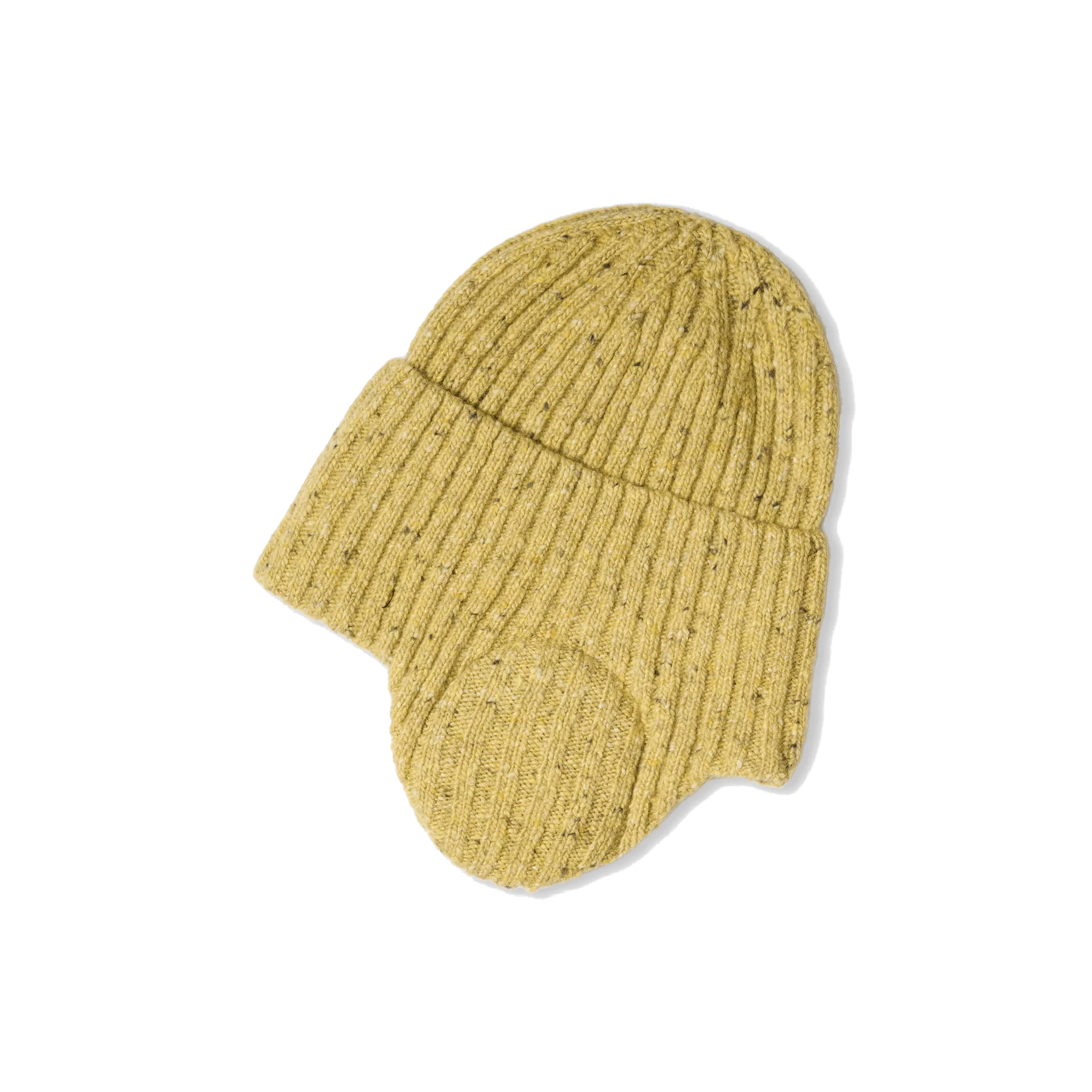 Flap Beanie - Speckled Mustard-Sage Nation-W2 Store