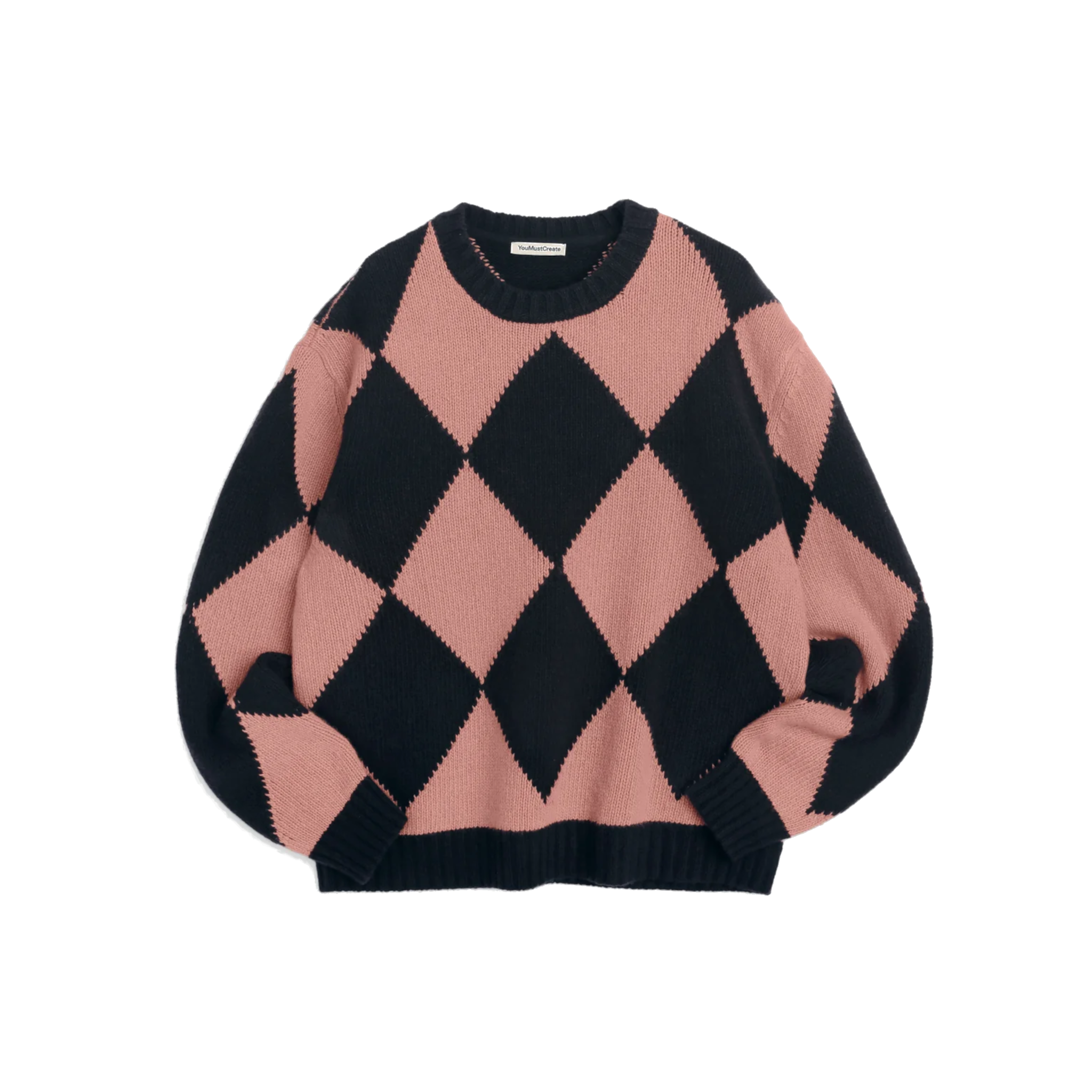 Flint Crewneck - Black/Pink-YMC-W2 Store