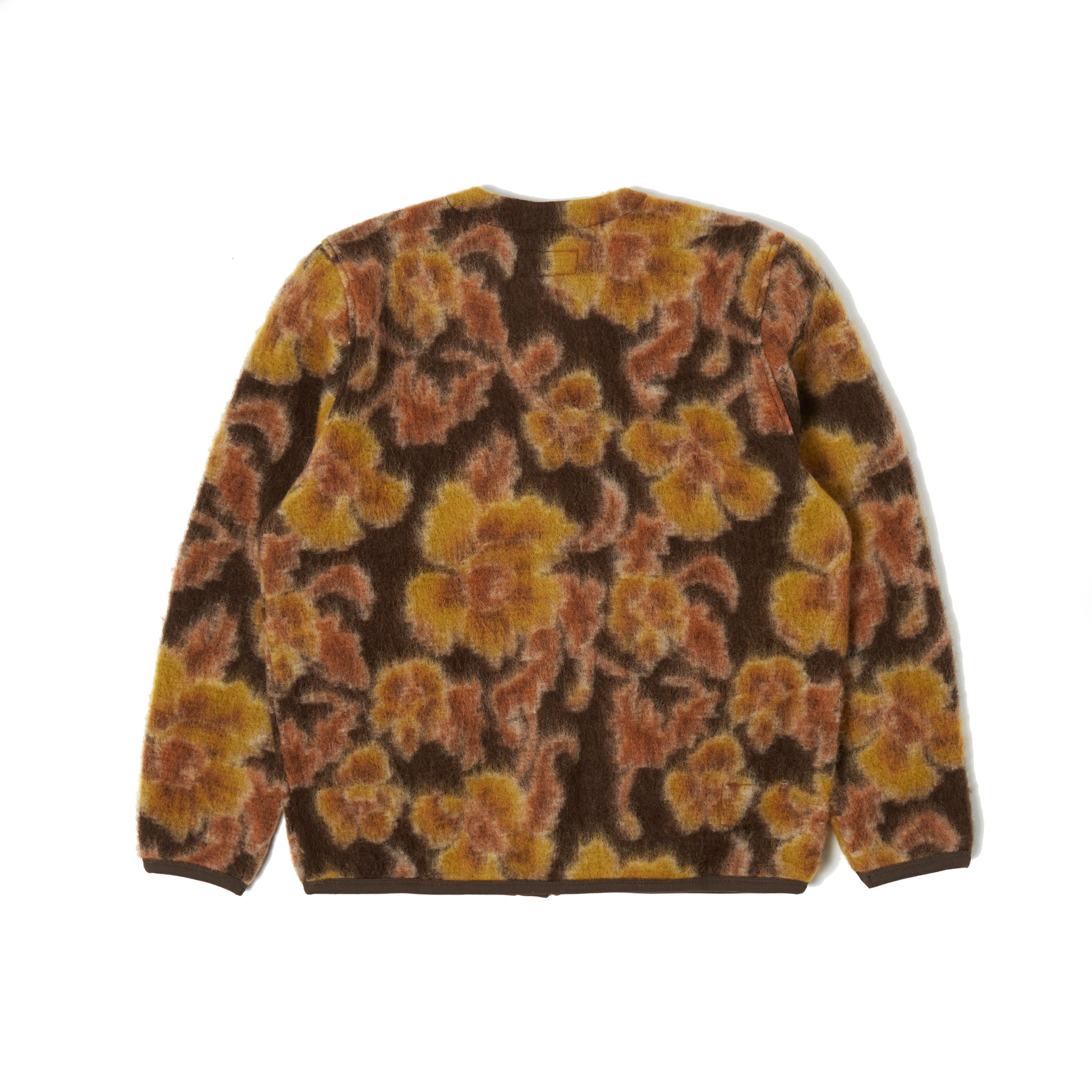 Flower Fleece Cardigan - Brown-Universal Works-W2 Store