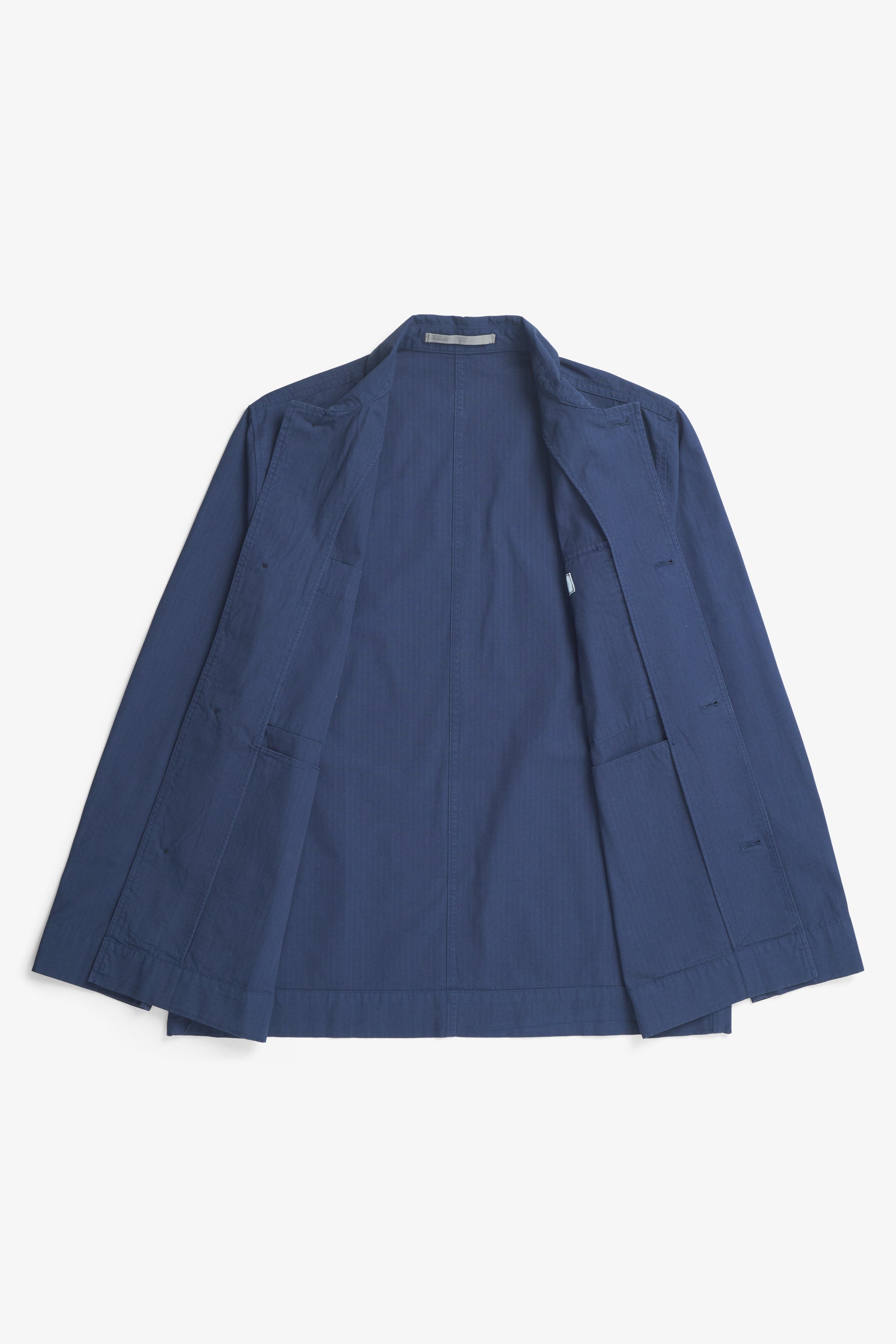 Folke Cotton Ripstop Overshirt - Workwear Blue-Norse Projects-W2 Store