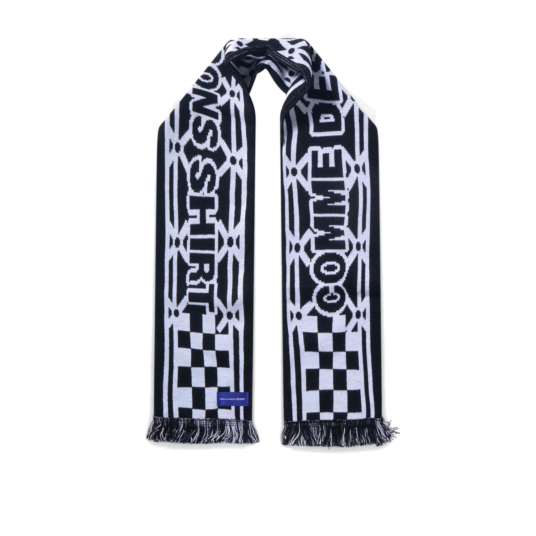 Football Scarf - Black/White-Comme des Garçons Shirt-W2 Store