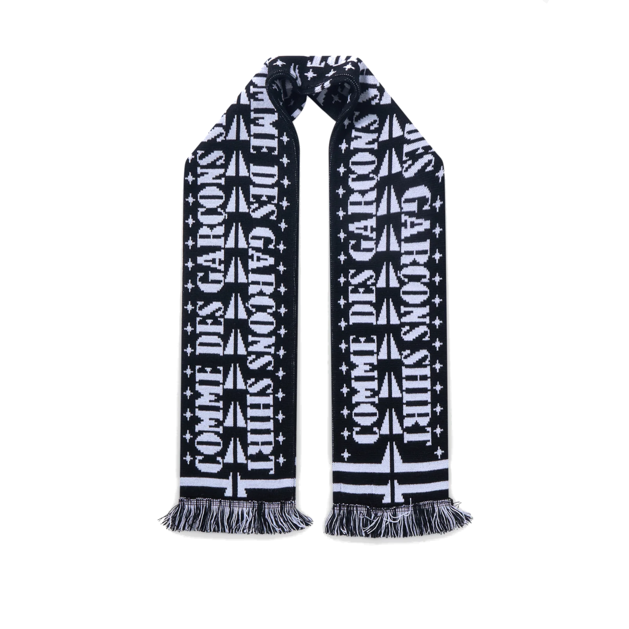 Football Scarf - White/Black-Comme des Garçons Shirt-W2 Store