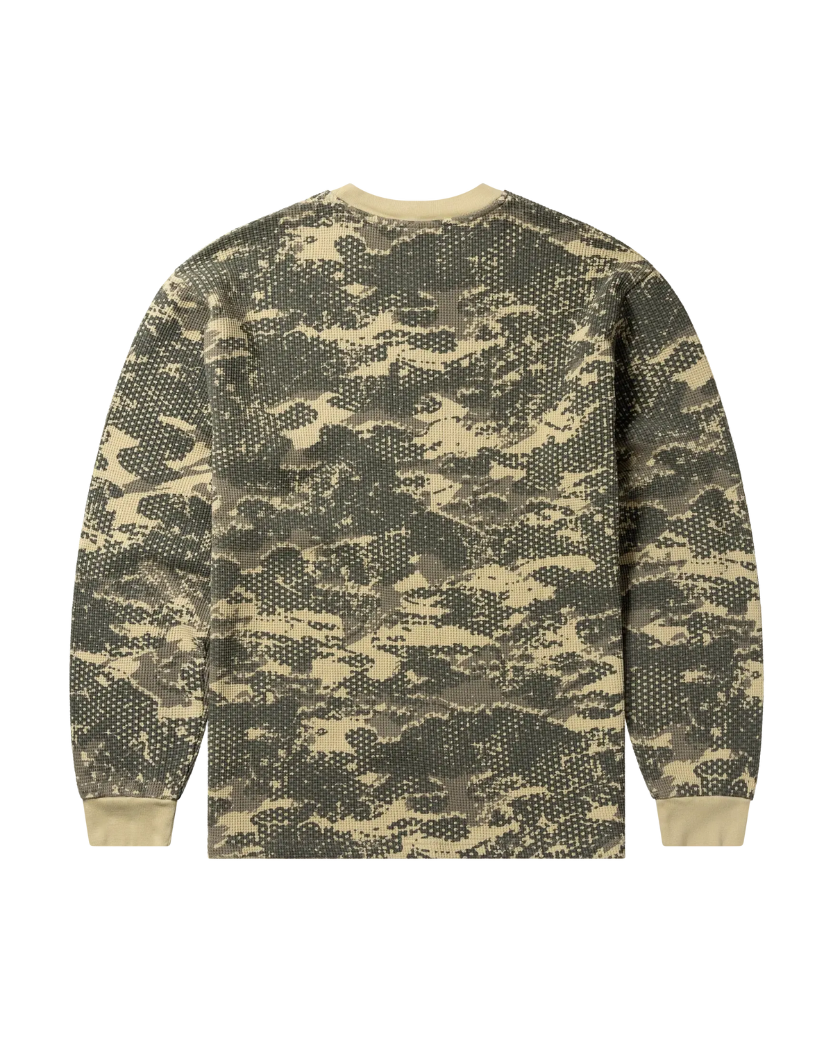 Forest Waffle Long Sleeve T-Shirt - Sand-No Problemo-W2 Store