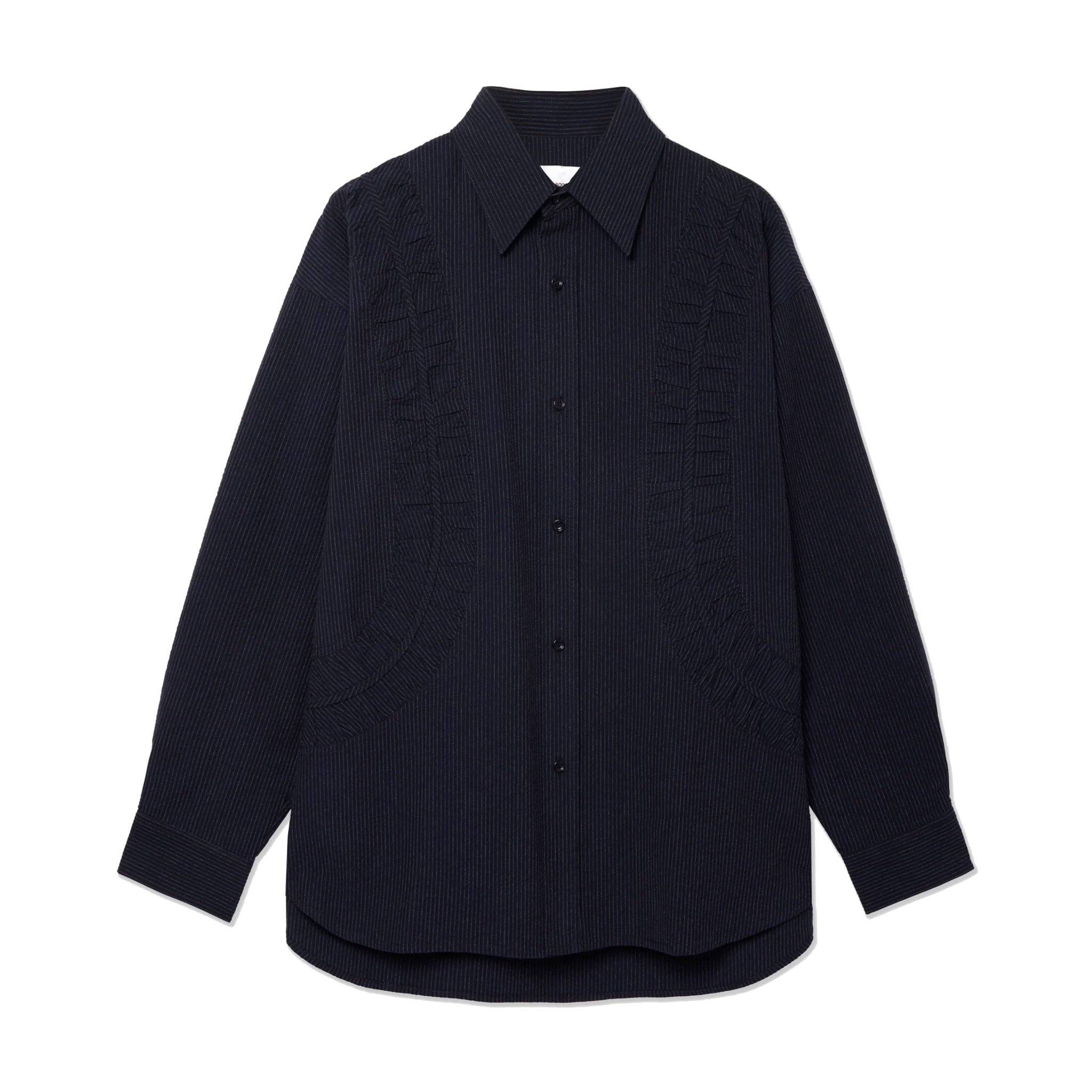 Fossil Shirt Cotton Seersucker - Indigo Stripe-Sage Nation-W2 Store