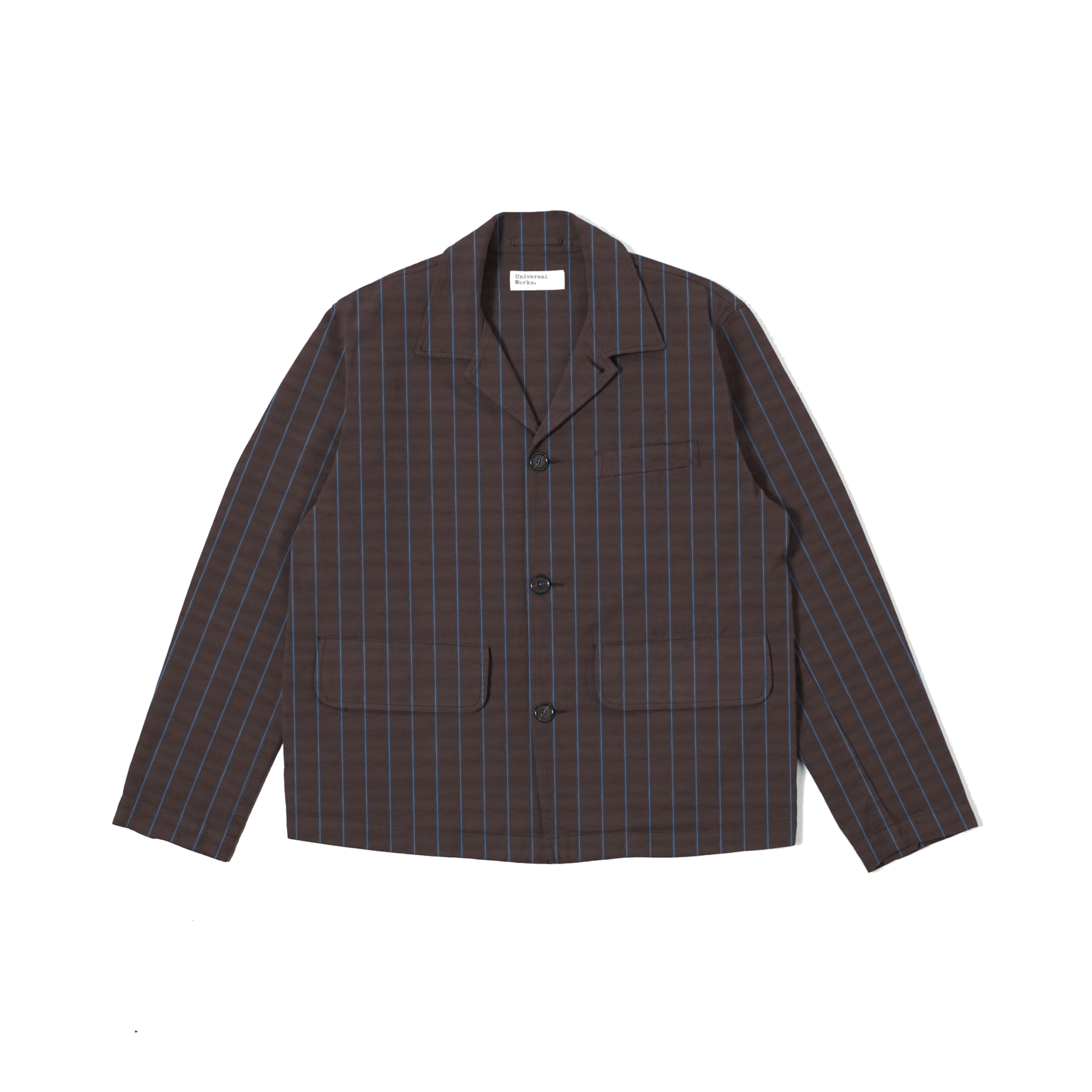Franck Jacket Chester Stripe - Brown-Universal Works-W2 Store