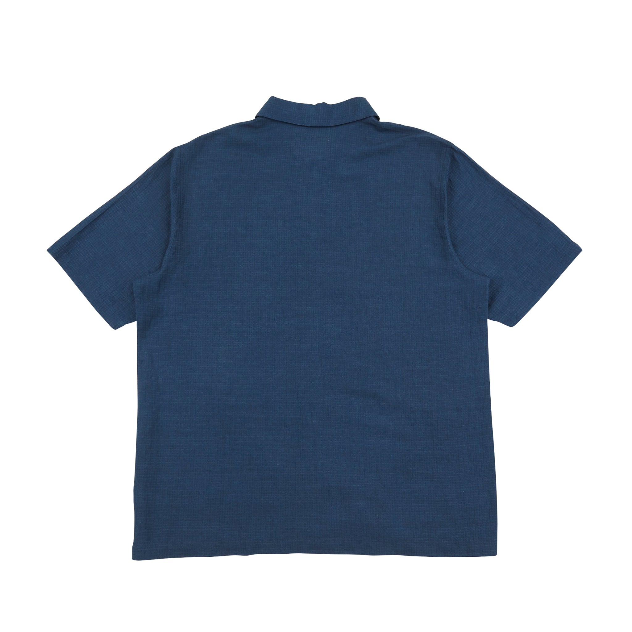 Gabe Shirt - Ash Navy Linen Grid-Folk-W2 Store