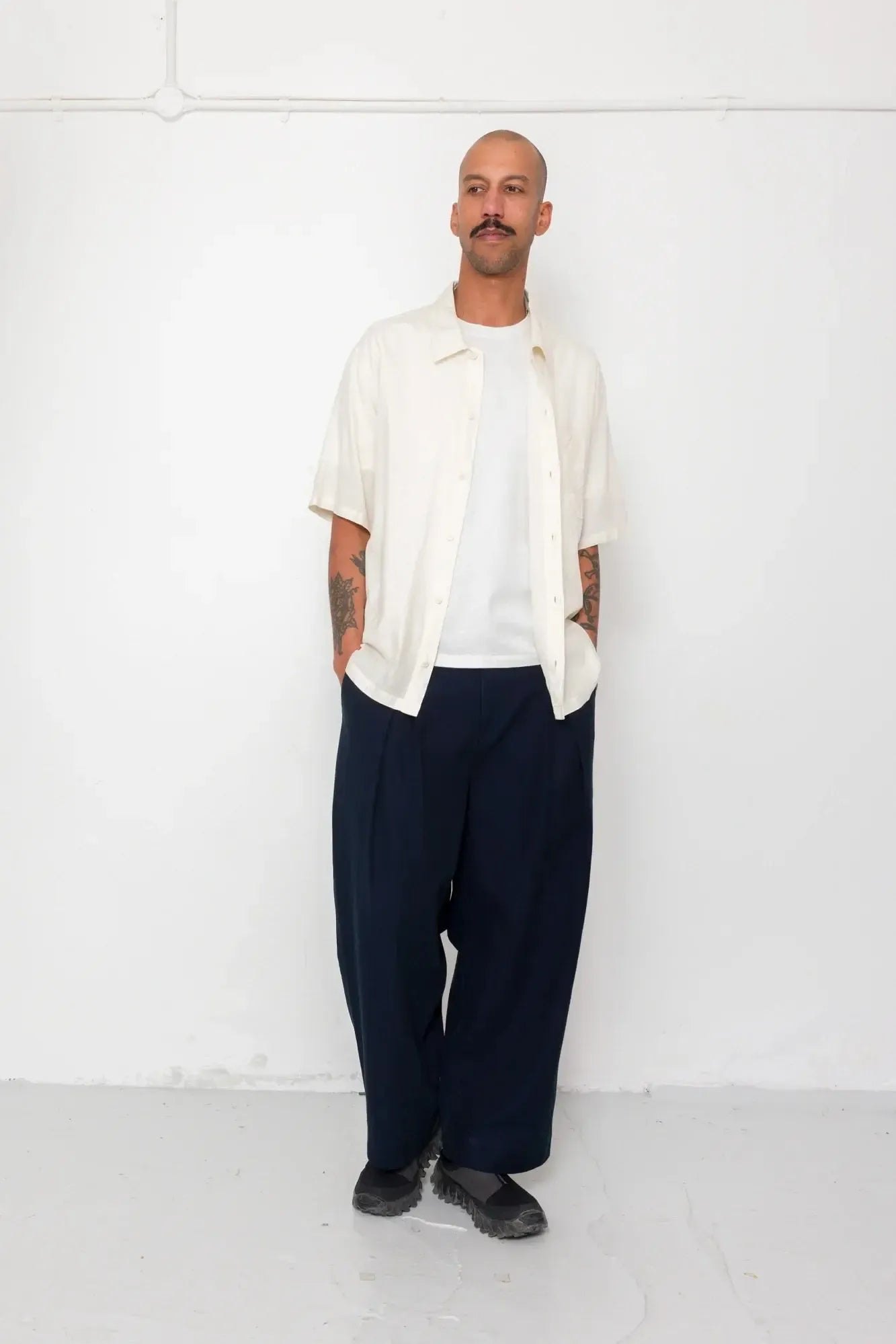 Gabe Shirt - Ecru-Folk-W2 Store
