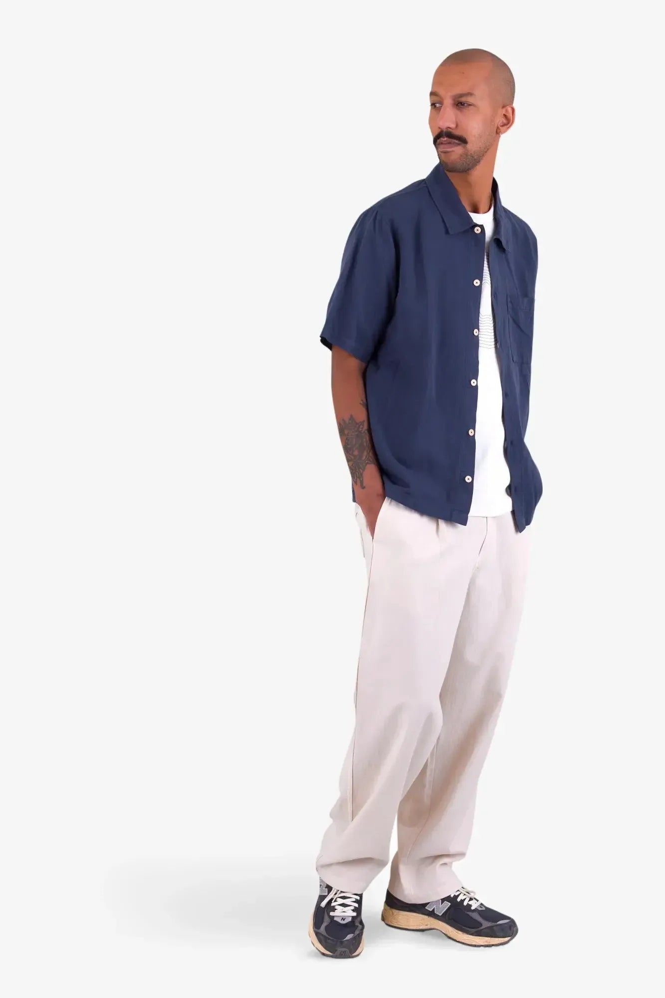 Gabe Shirt - Navy-Folk-W2 Store