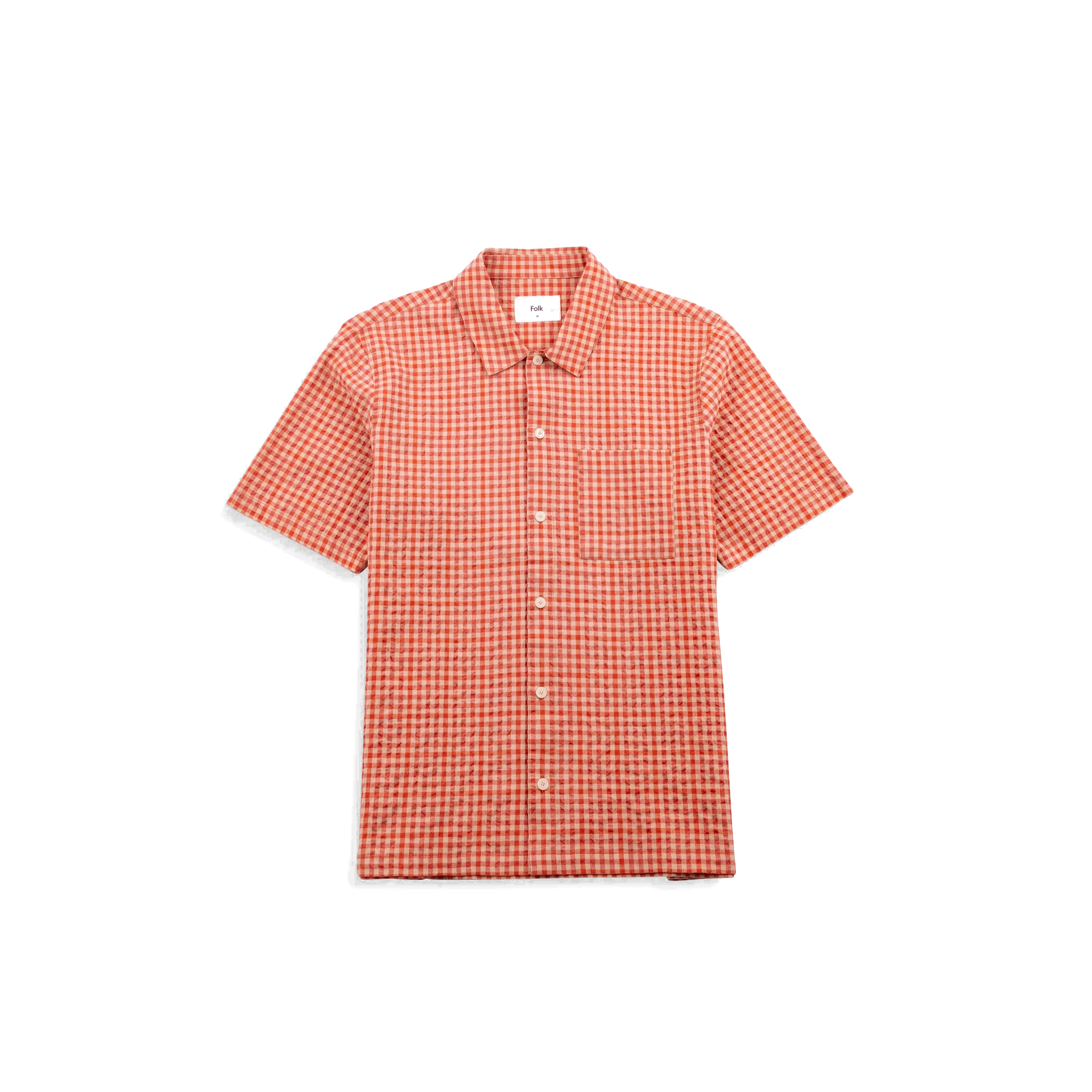 Gabe Shirt - Red Oxide Textured Check-Folk-W2 Store