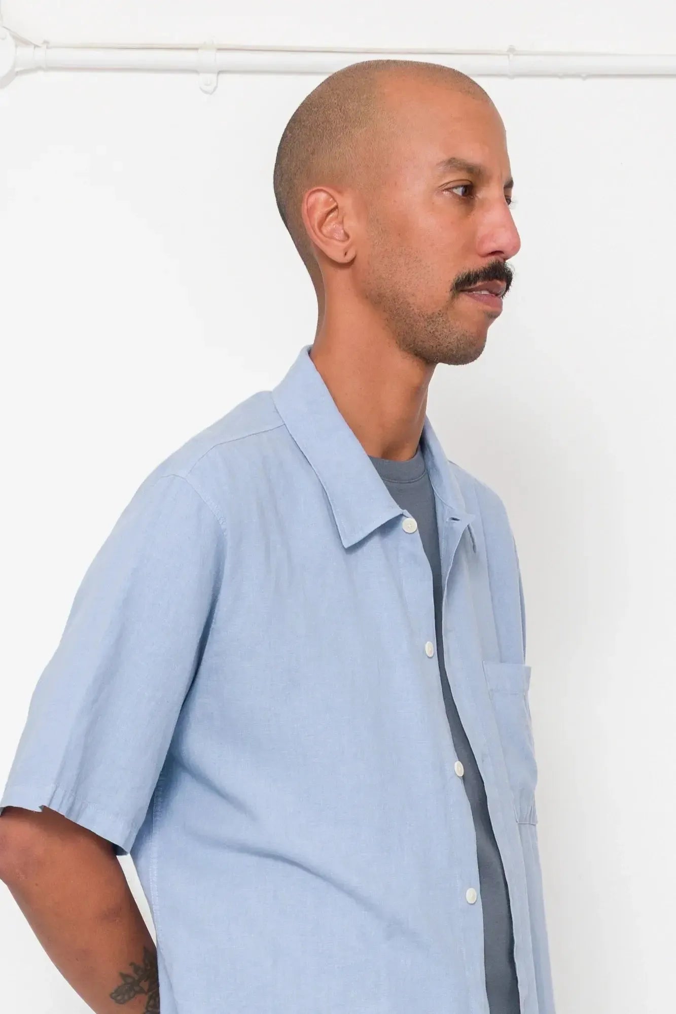 Gabe Shirt - Soft Blue-Folk-W2 Store
