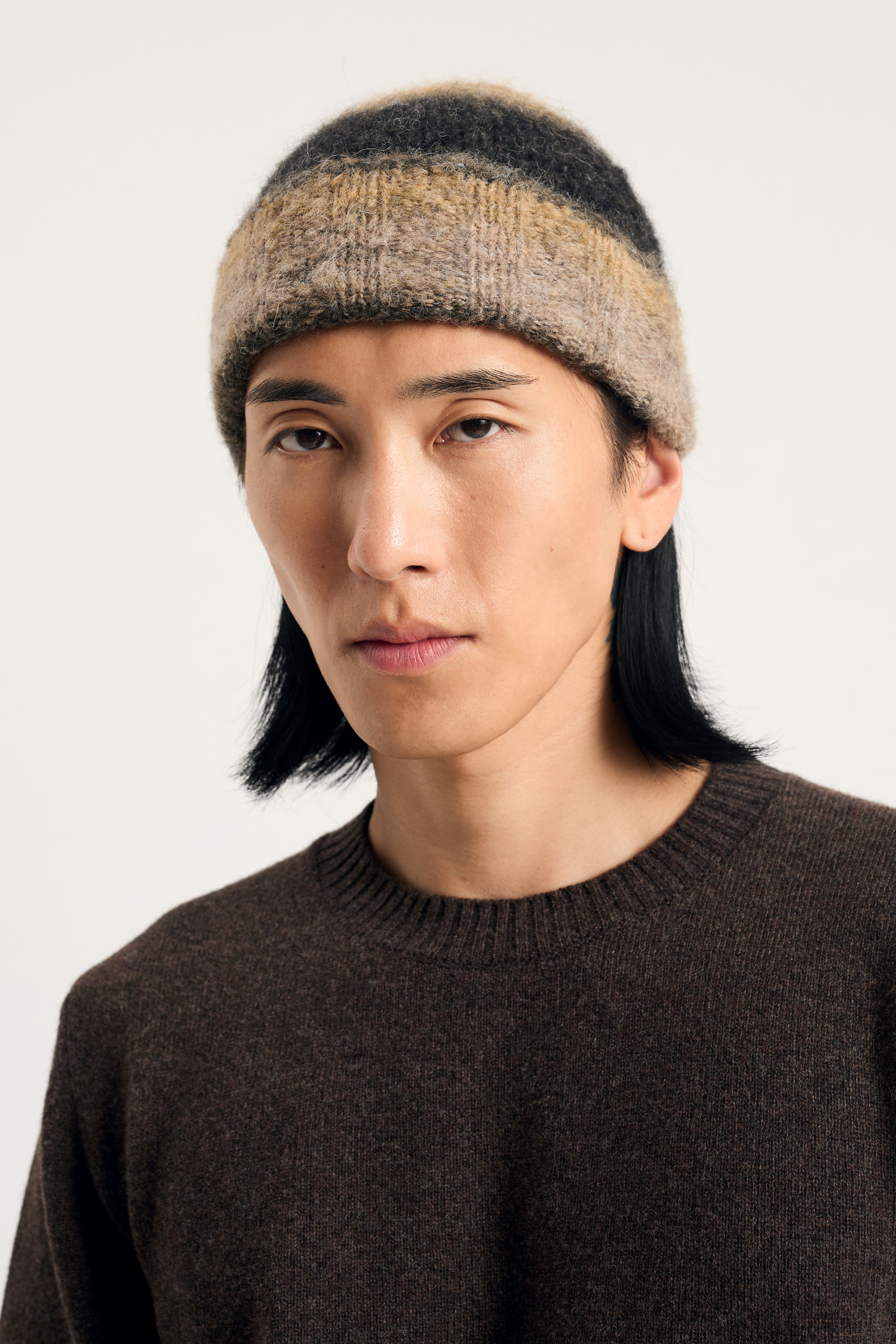 Gradient Alpaca Beanie - Utility Khaki-Norse Projects-W2 Store