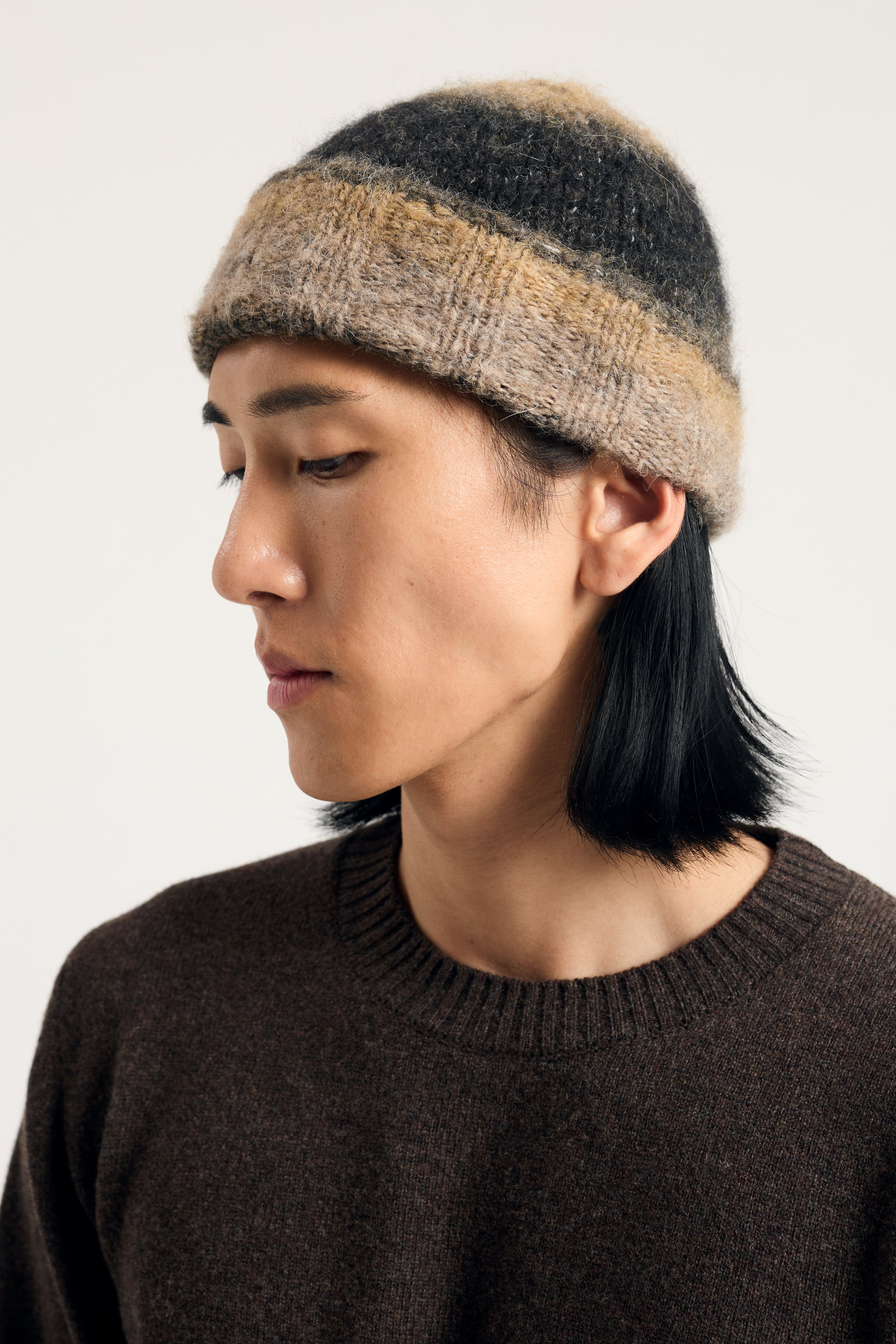 Gradient Alpaca Beanie - Utility Khaki-Norse Projects-W2 Store