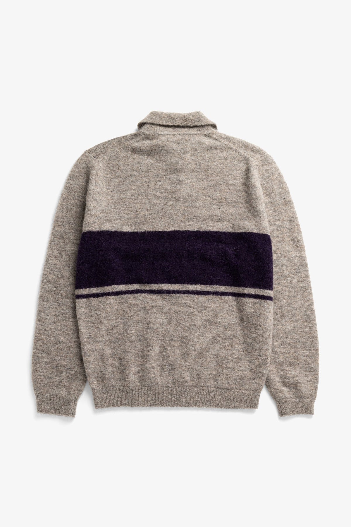 Gudme Baby Alpaca Stripe Polo - Walnut-Norse Projects-W2 Store