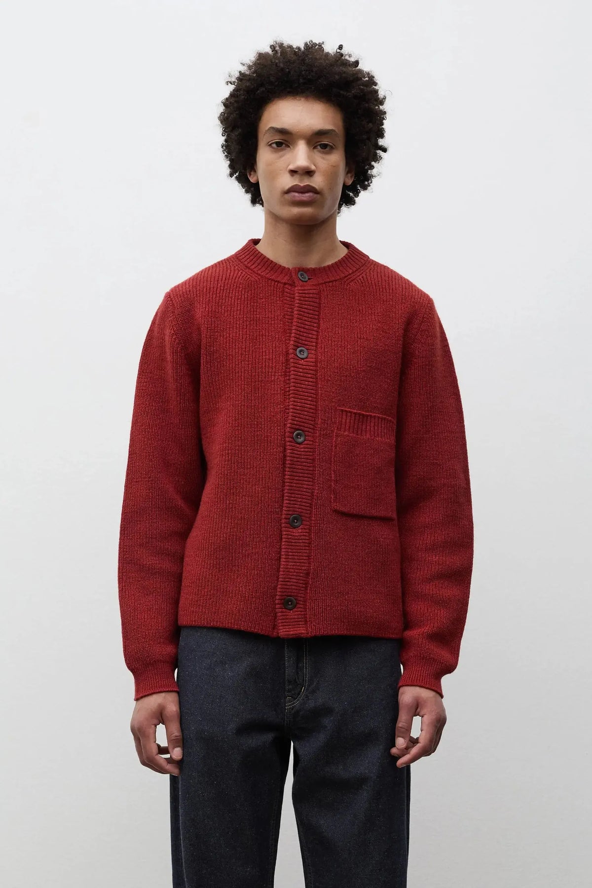 Gullverket Cotton Wool Rib Cardigan - Cowhide-Norse Projects-W2 Store