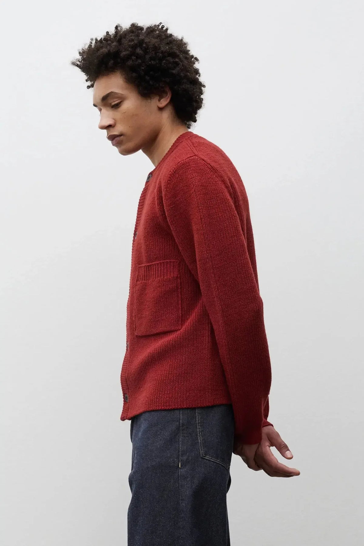 Gullverket Cotton Wool Rib Cardigan - Cowhide-Norse Projects-W2 Store