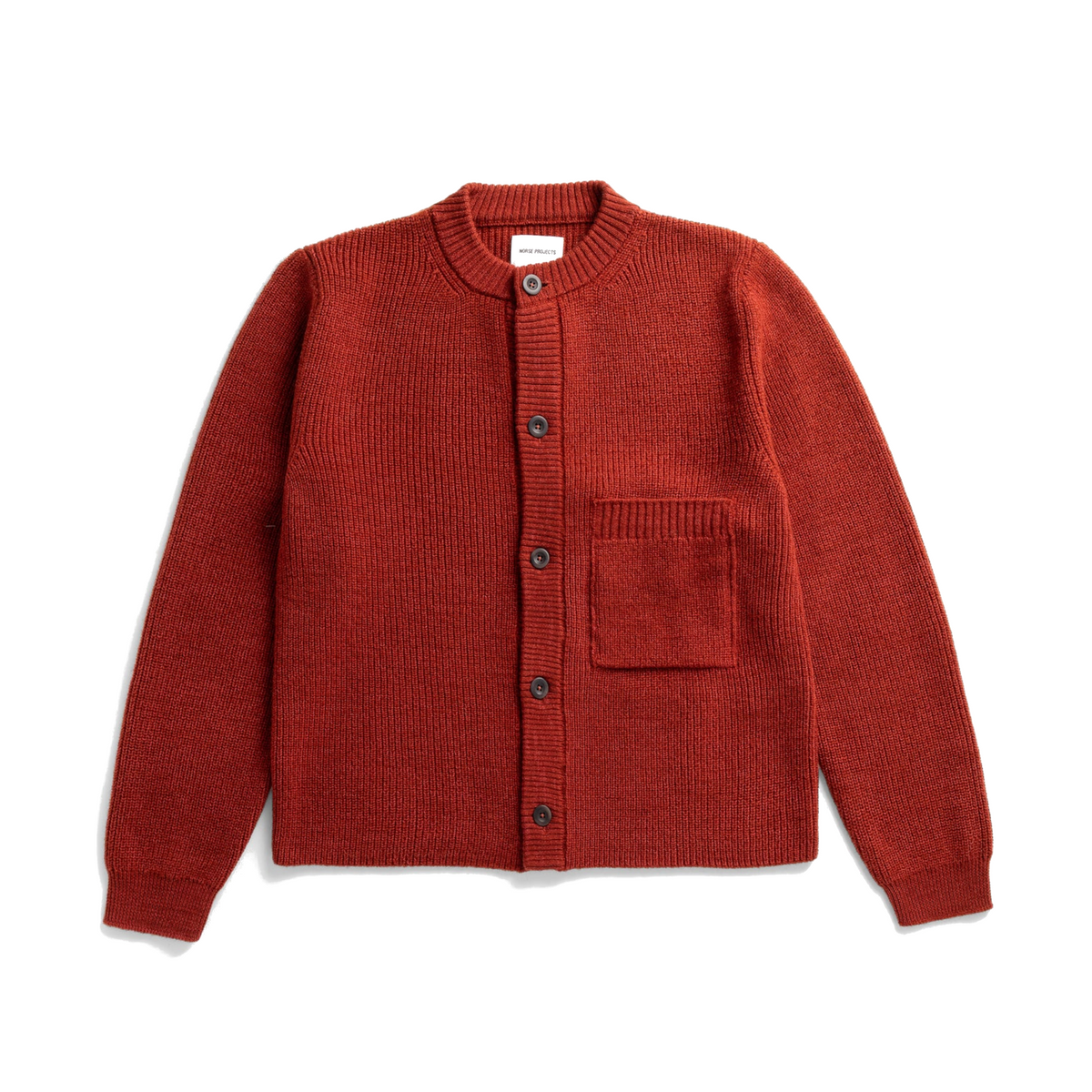 Gullverket Cotton Wool Rib Cardigan - Cowhide-Norse Projects-W2 Store
