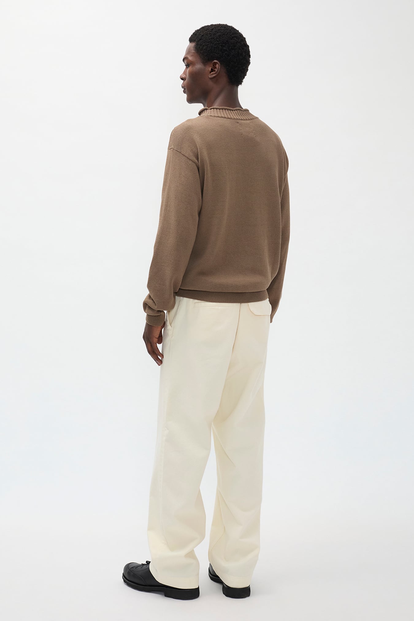 Hengifoss High Waist Heavy Twill Trouser - Natural Ecru-Norse Projects-W2 Store