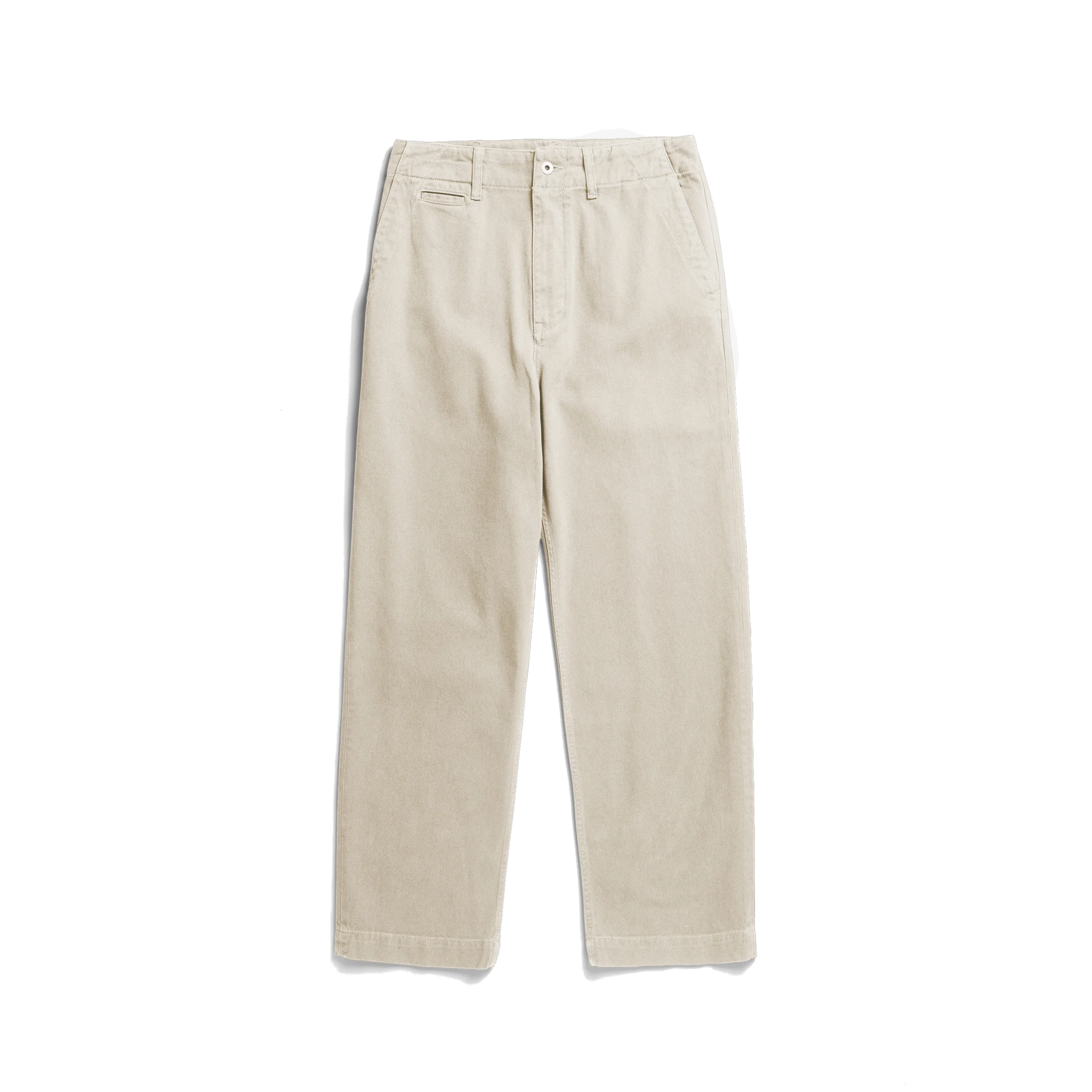 Hengifoss High Waist Heavy Twill Trouser - Natural Ecru-Norse Projects-W2 Store