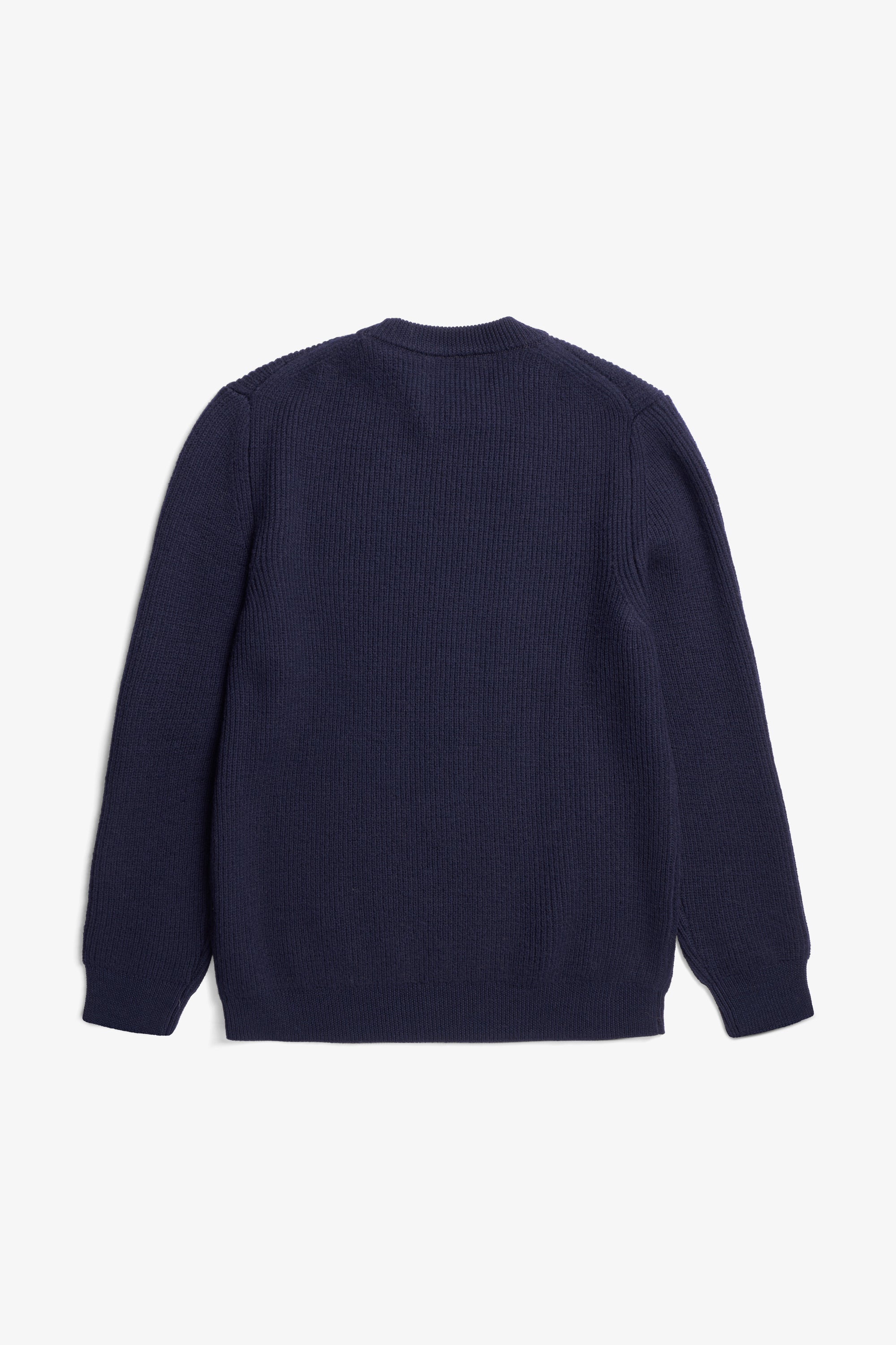 Henning Cotton Wool Rib Sweater - Dark Navy-Norse Projects-W2 Store