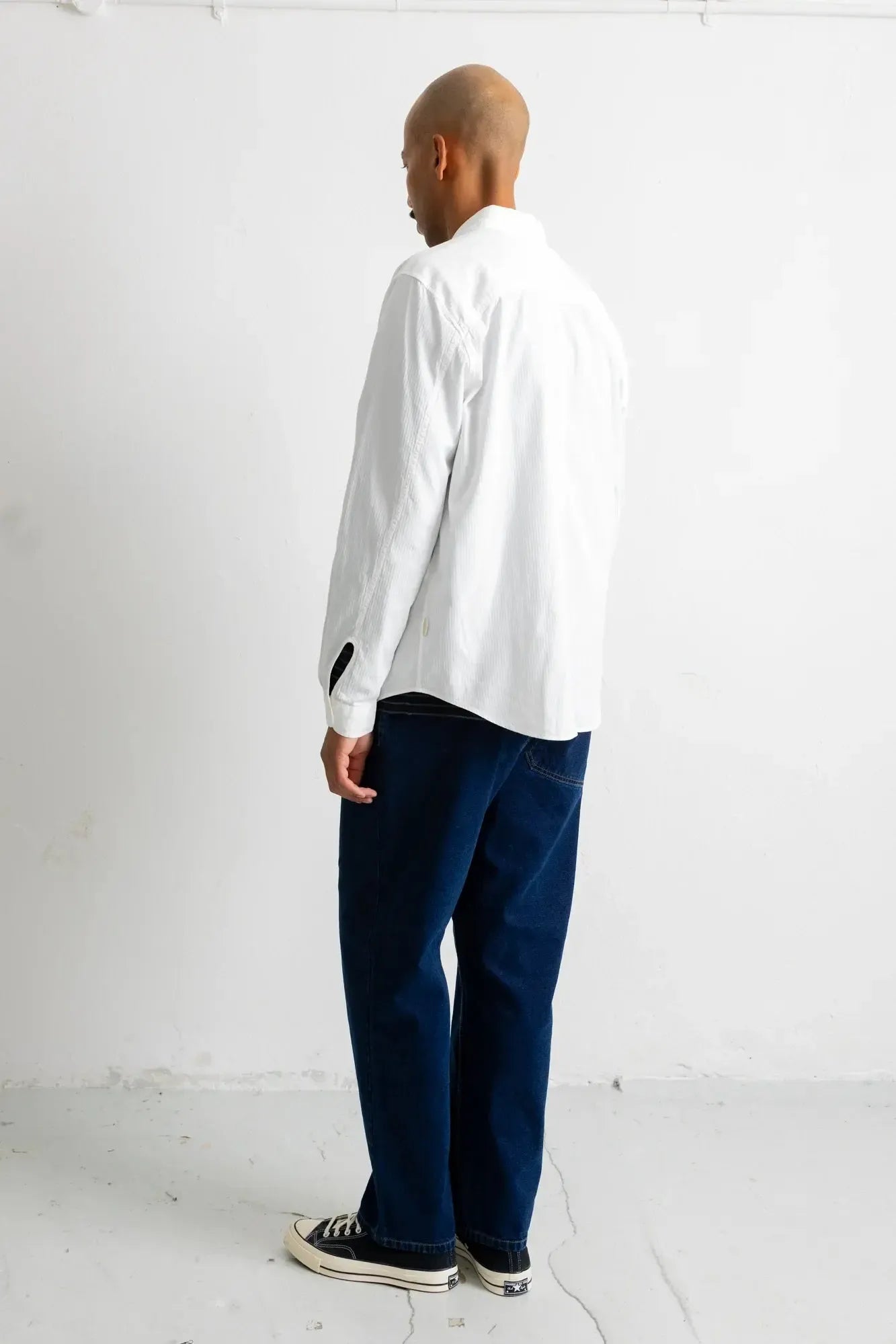 Herringbone Curve Shirt - Off White-Folk-W2 Store