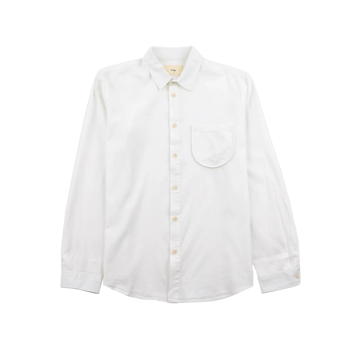 Herringbone Curve Shirt - Off White-Folk-W2 Store
