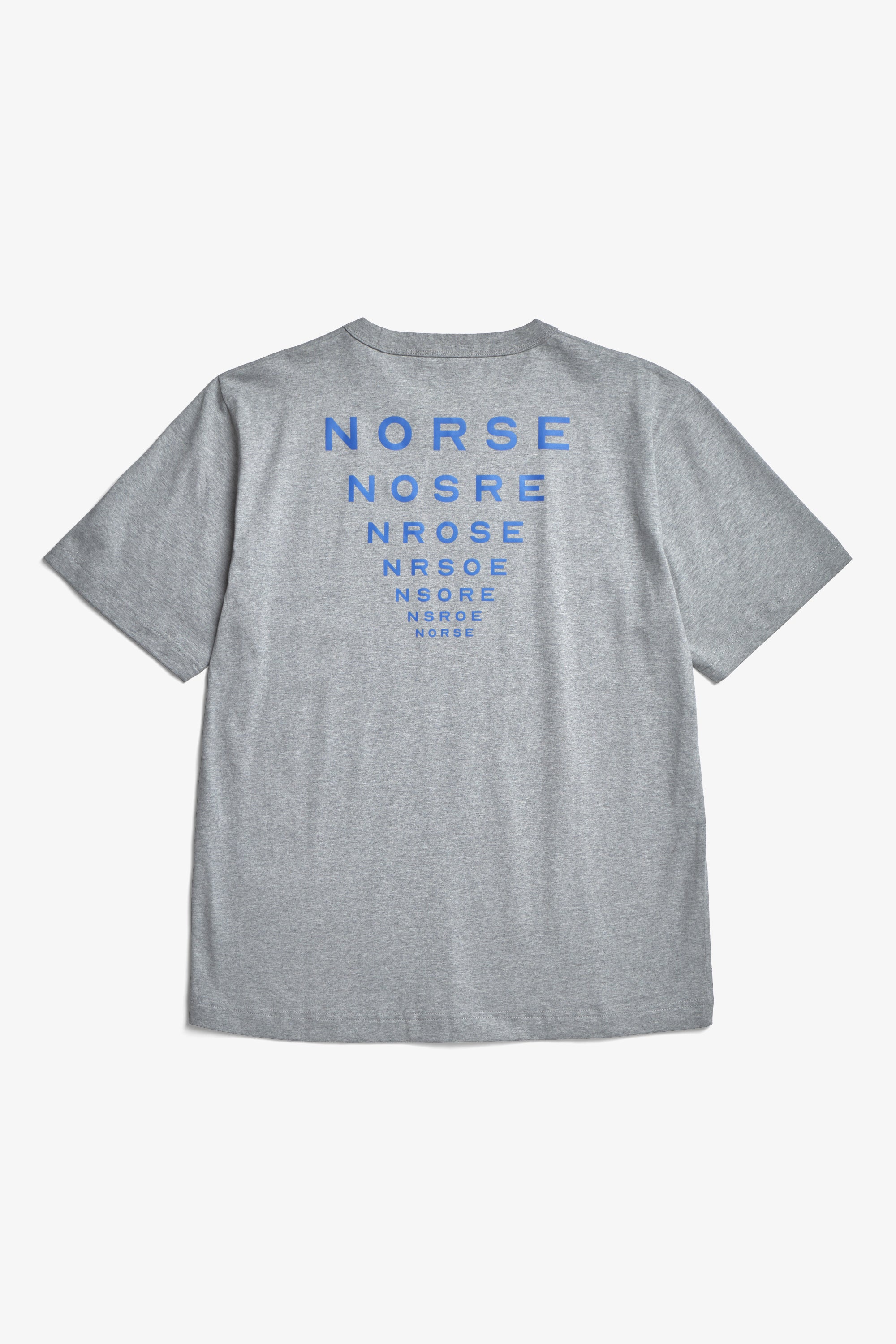 Holger Organic Optic Print T-shirt - Grey Melange-Norse Projects-W2 Store