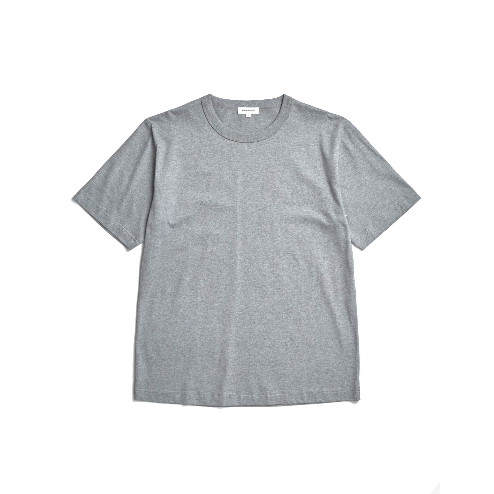 Holger Organic Optic Print T-shirt - Grey Melange-Norse Projects-W2 Store