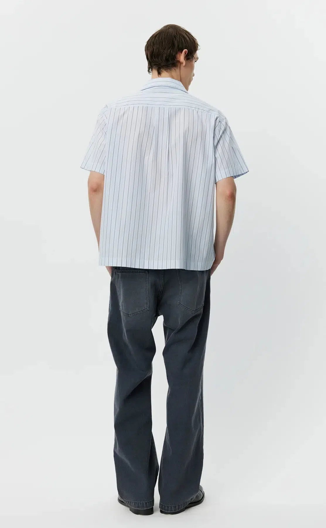 Holiday Shirt - Light Blue Banker Stripe-mfpen-W2 Store