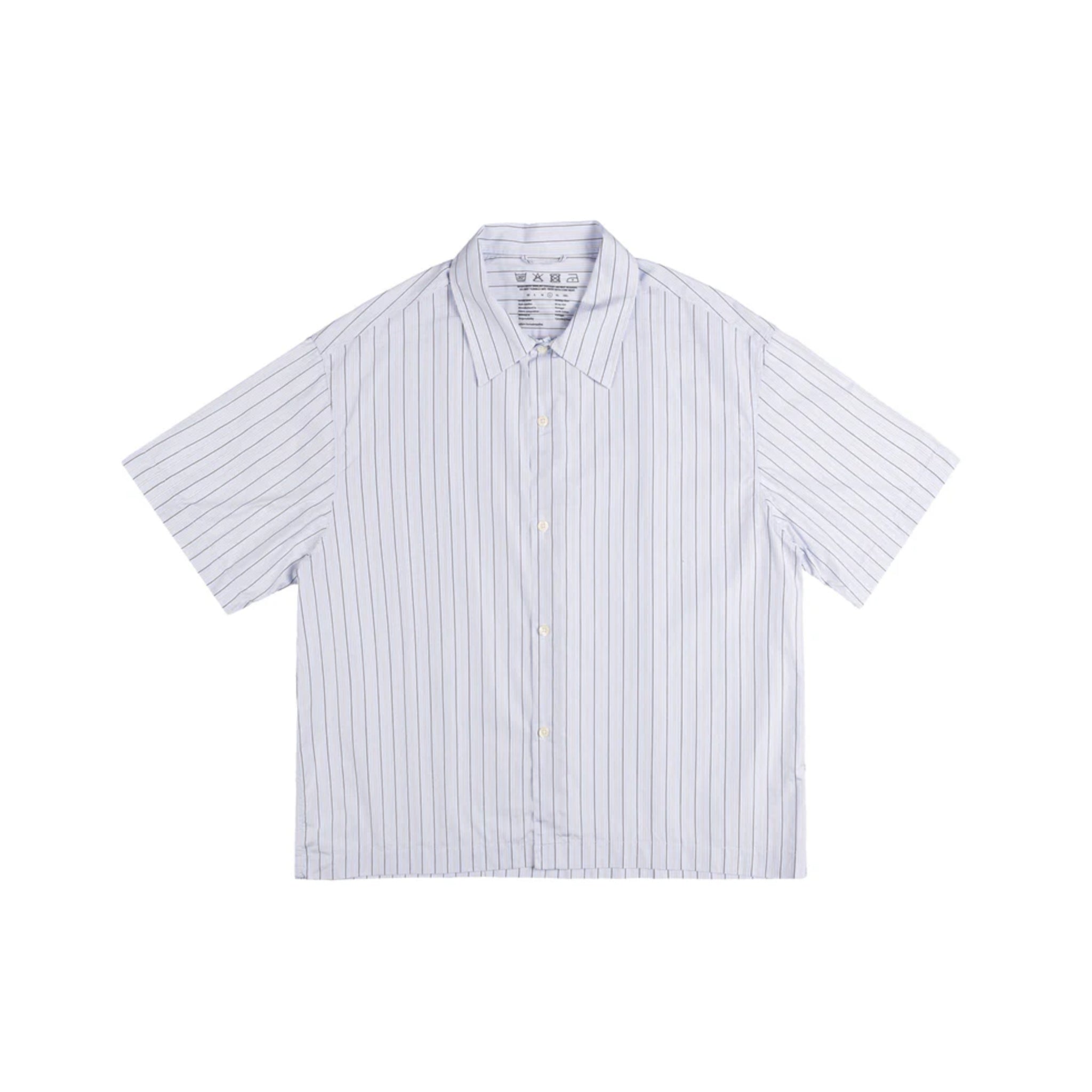 Holiday Shirt - Light Blue Banker Stripe-mfpen-W2 Store