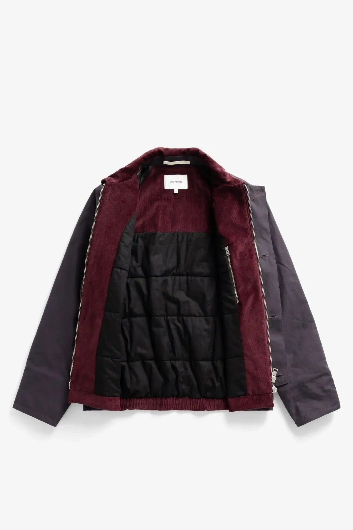 Holmen Wax Raglan Insulated Jacket - Darkest Purple-Norse Projects-W2 Store