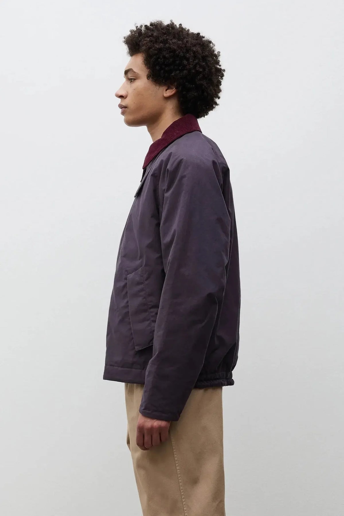 Holmen Wax Raglan Insulated Jacket - Darkest Purple-Norse Projects-W2 Store