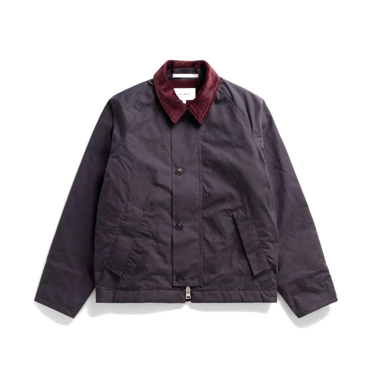 Holmen Wax Raglan Insulated Jacket - Darkest Purple-Norse Projects-W2 Store