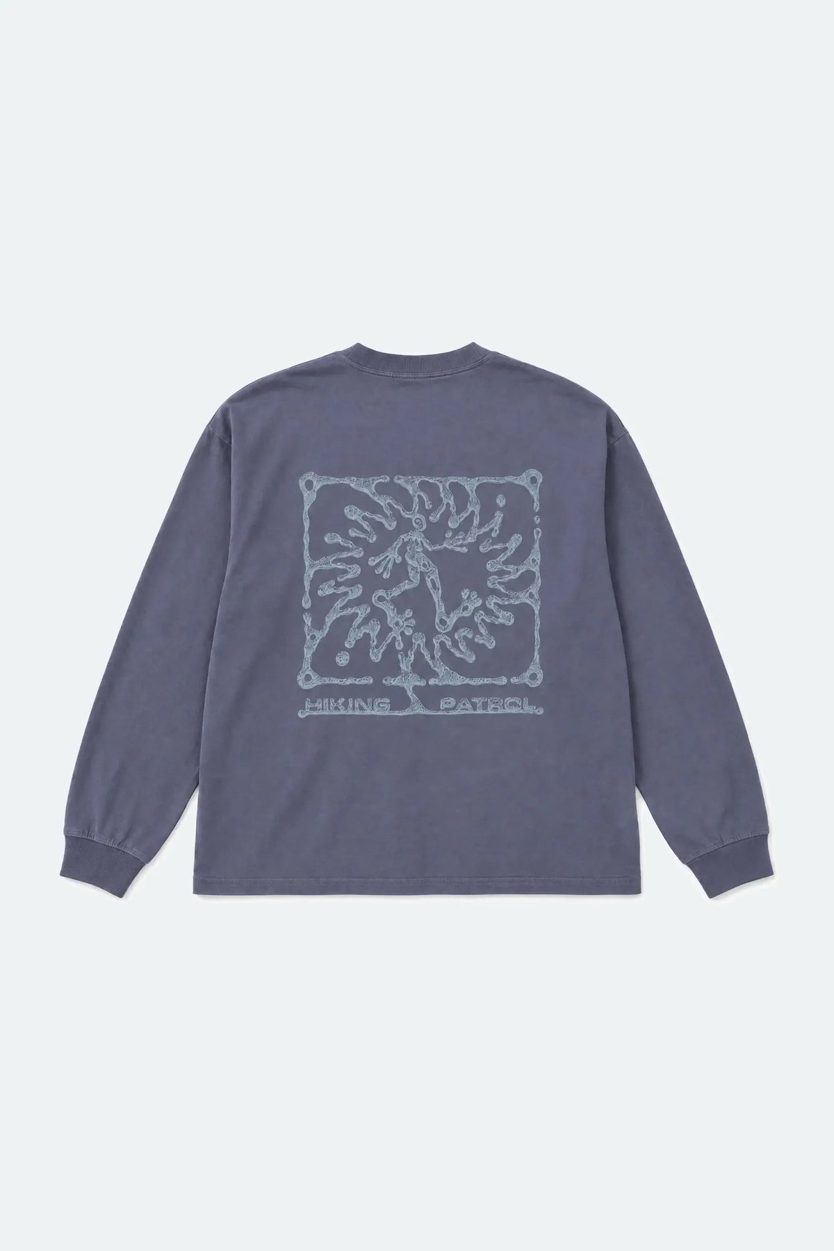 Ink Drip Long Sleeve T-Shirt - Grey-Hiking Patrol-W2 Store