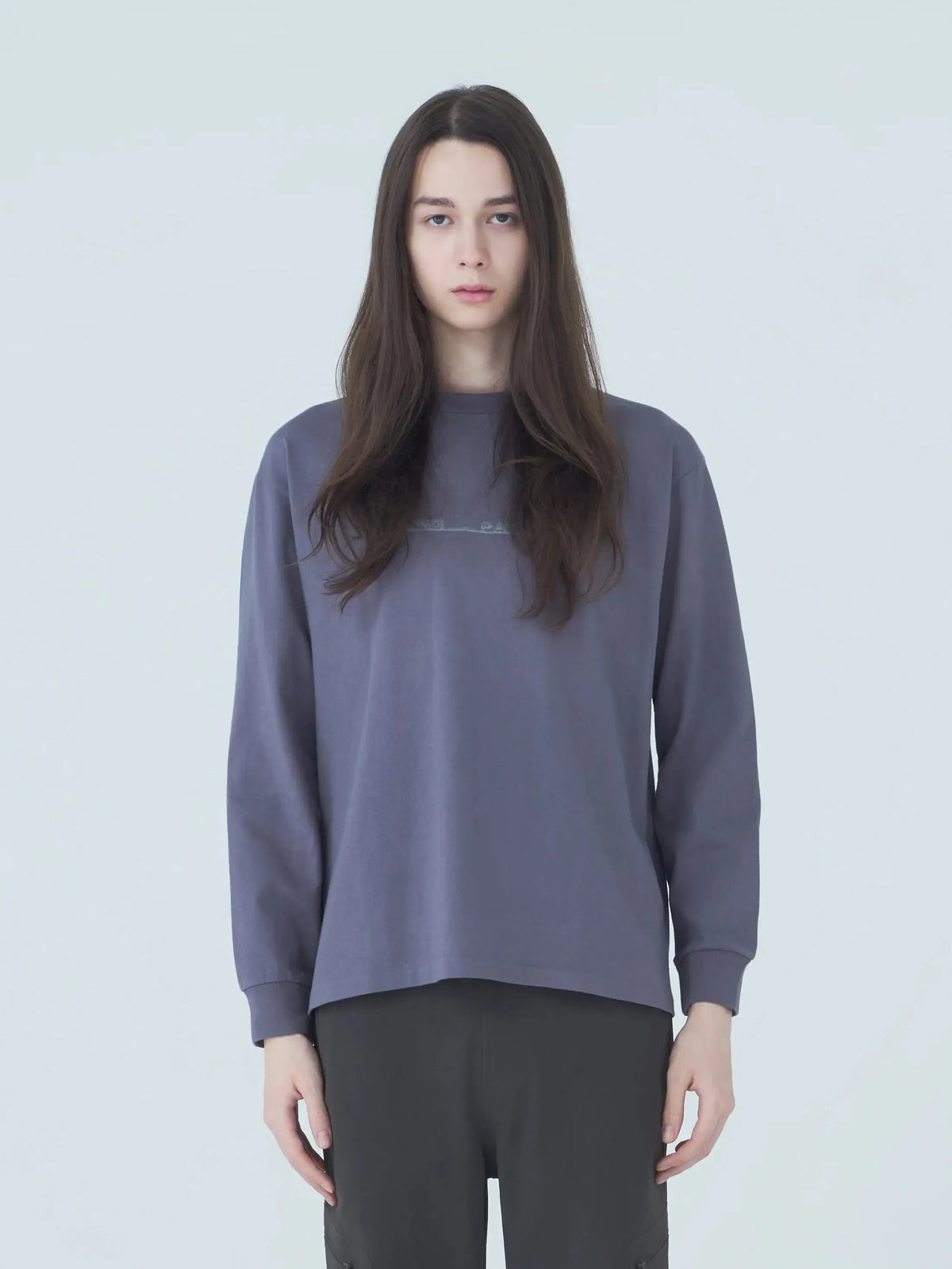 Ink Drip Long Sleeve T-Shirt - Grey-Hiking Patrol-W2 Store