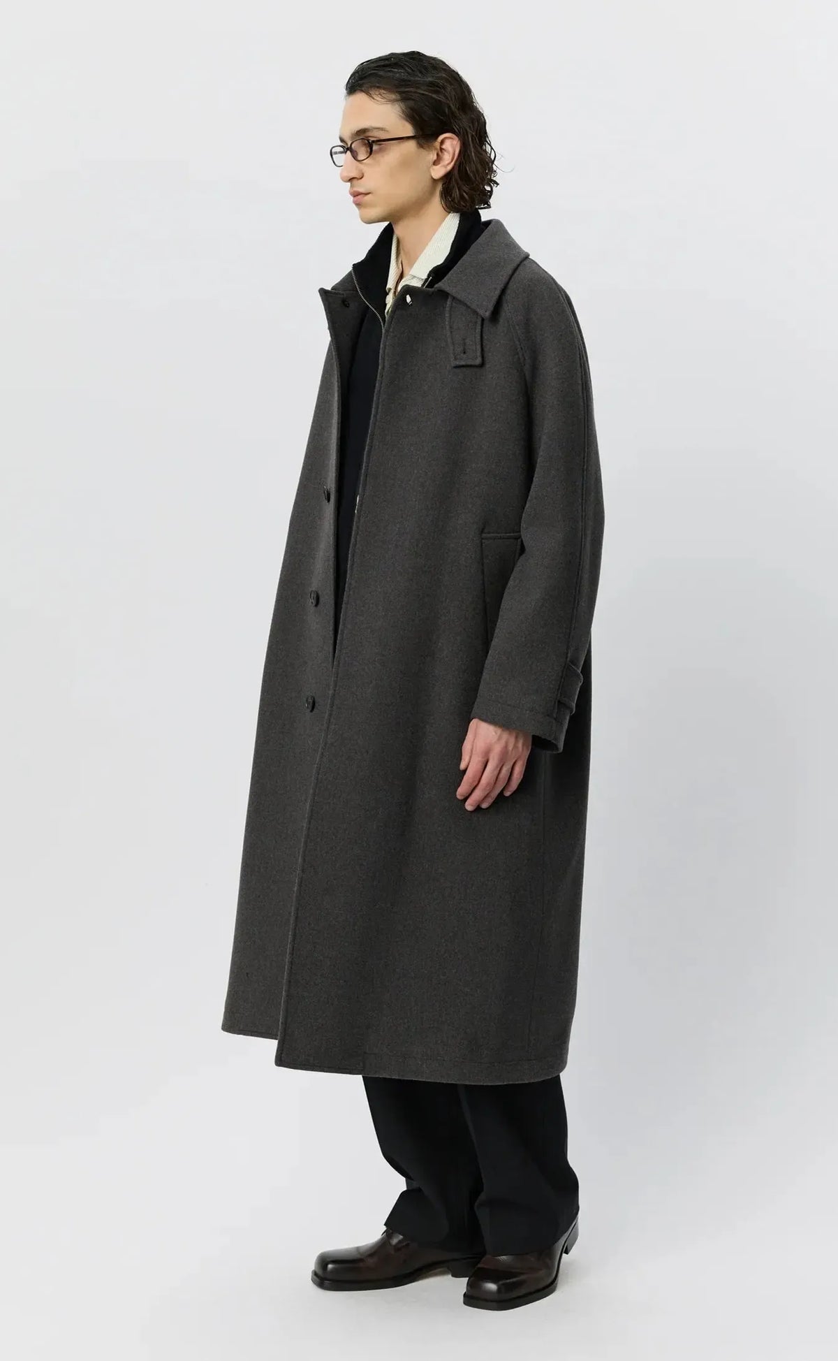 Installation Coat - Ash Brown Recycled Wool-mfpen-W2 Store