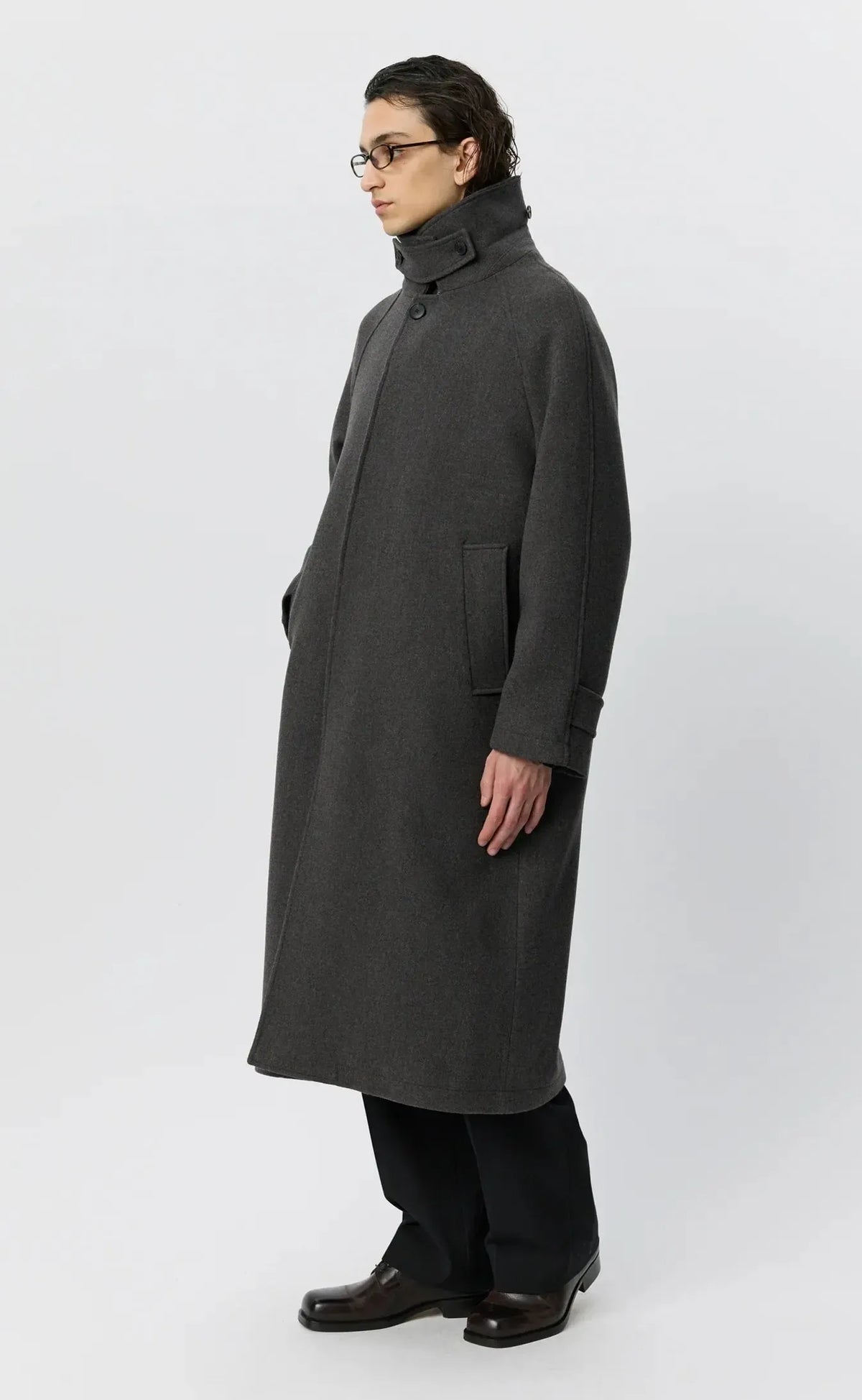 Installation Coat - Ash Brown Recycled Wool-mfpen-W2 Store