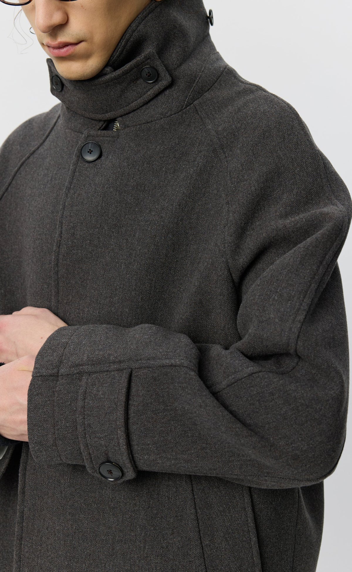 Installation Coat - Ash Brown Recycled Wool-mfpen-W2 Store