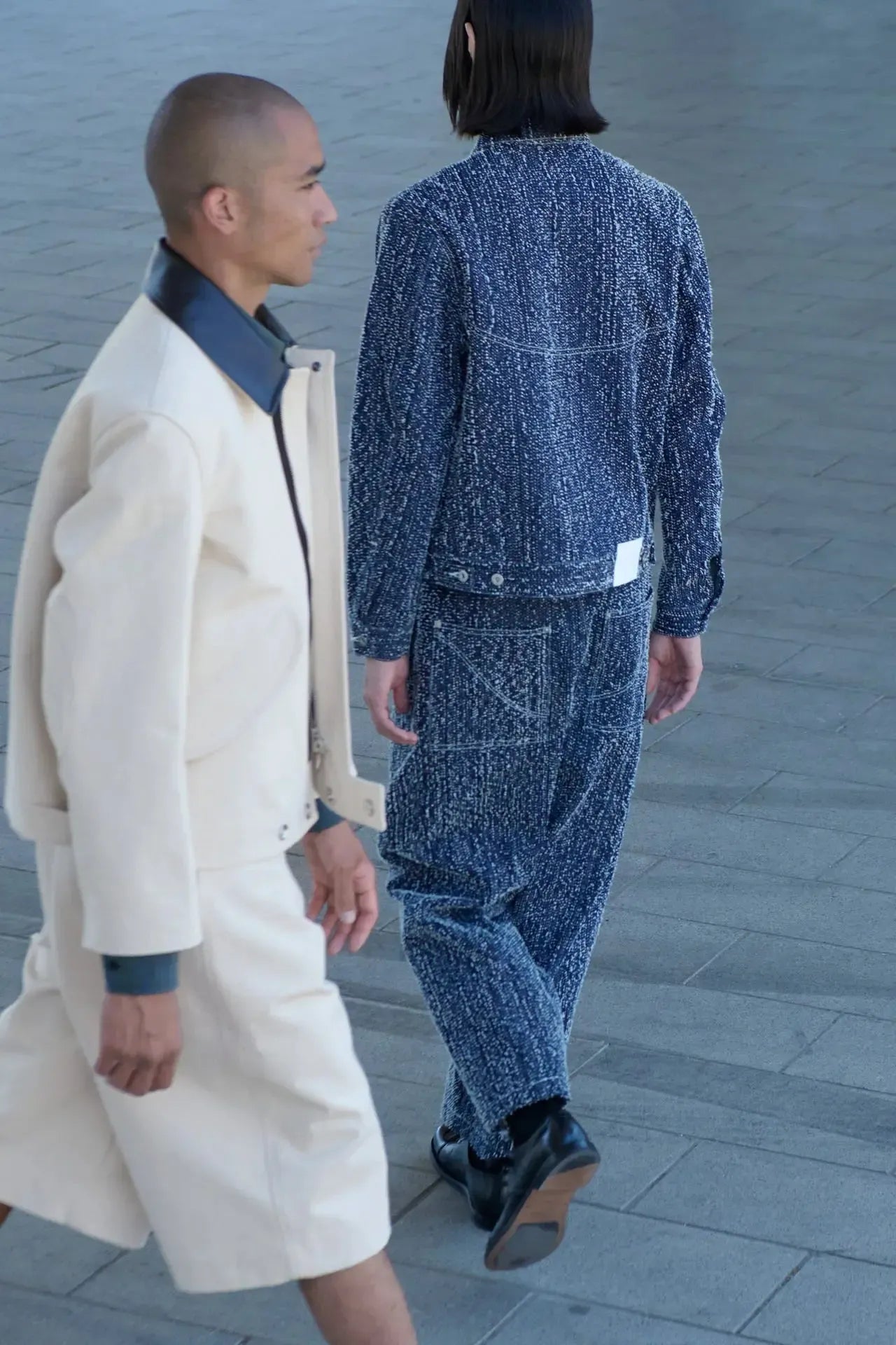 Jiji Jacket Denim - Snow Nep-Sage Nation-W2 Store