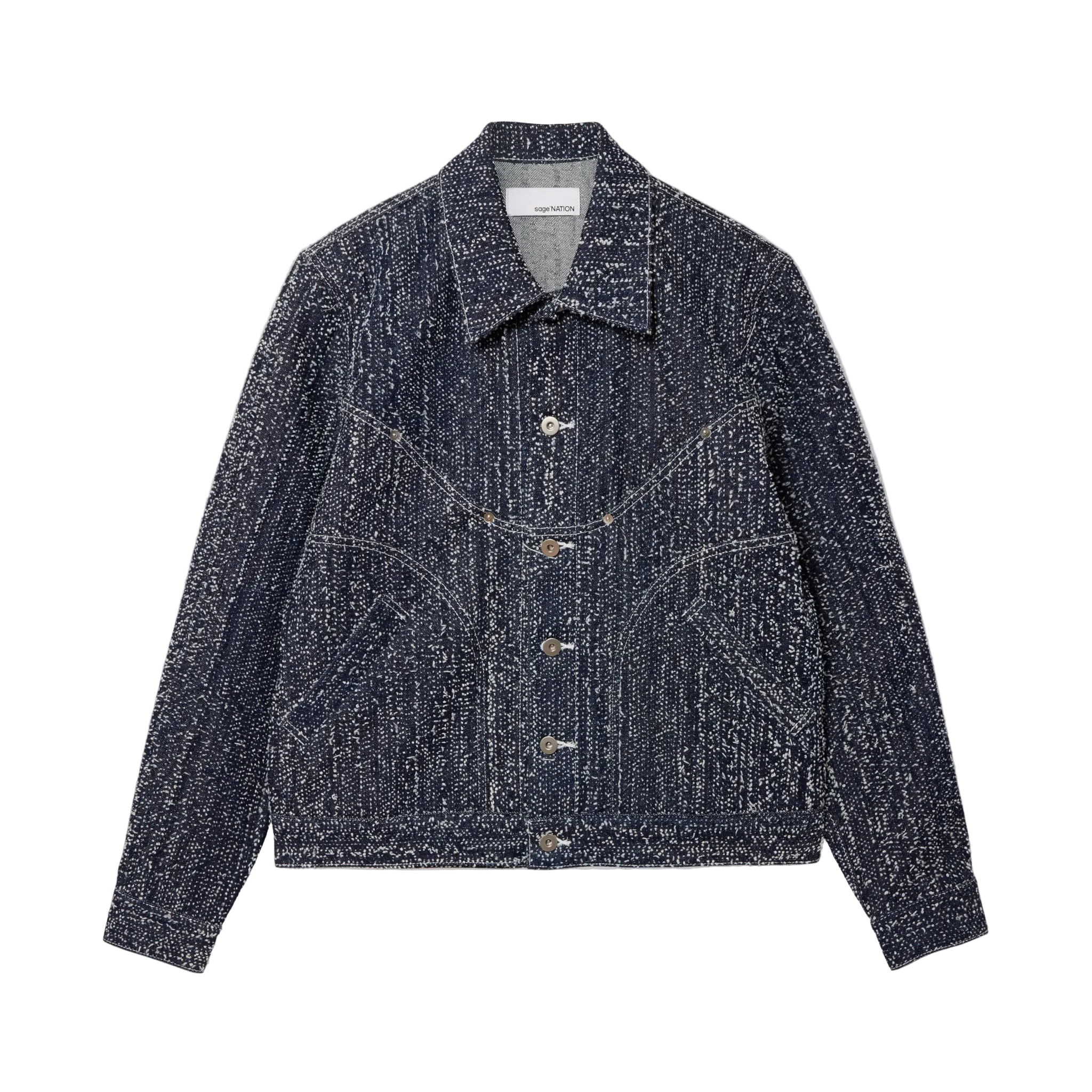 Jiji Jacket Denim - Snow Nep-Sage Nation-W2 Store