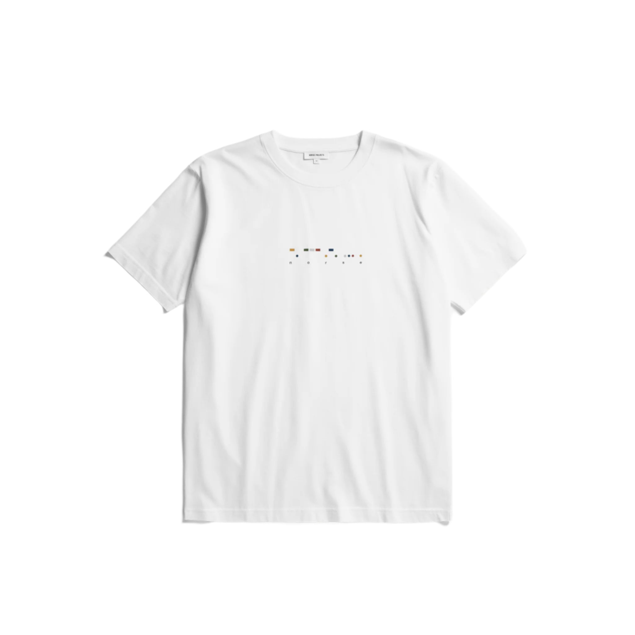 Johannes Organic Code Print T-shirt - White-Norse Projects-W2 Store