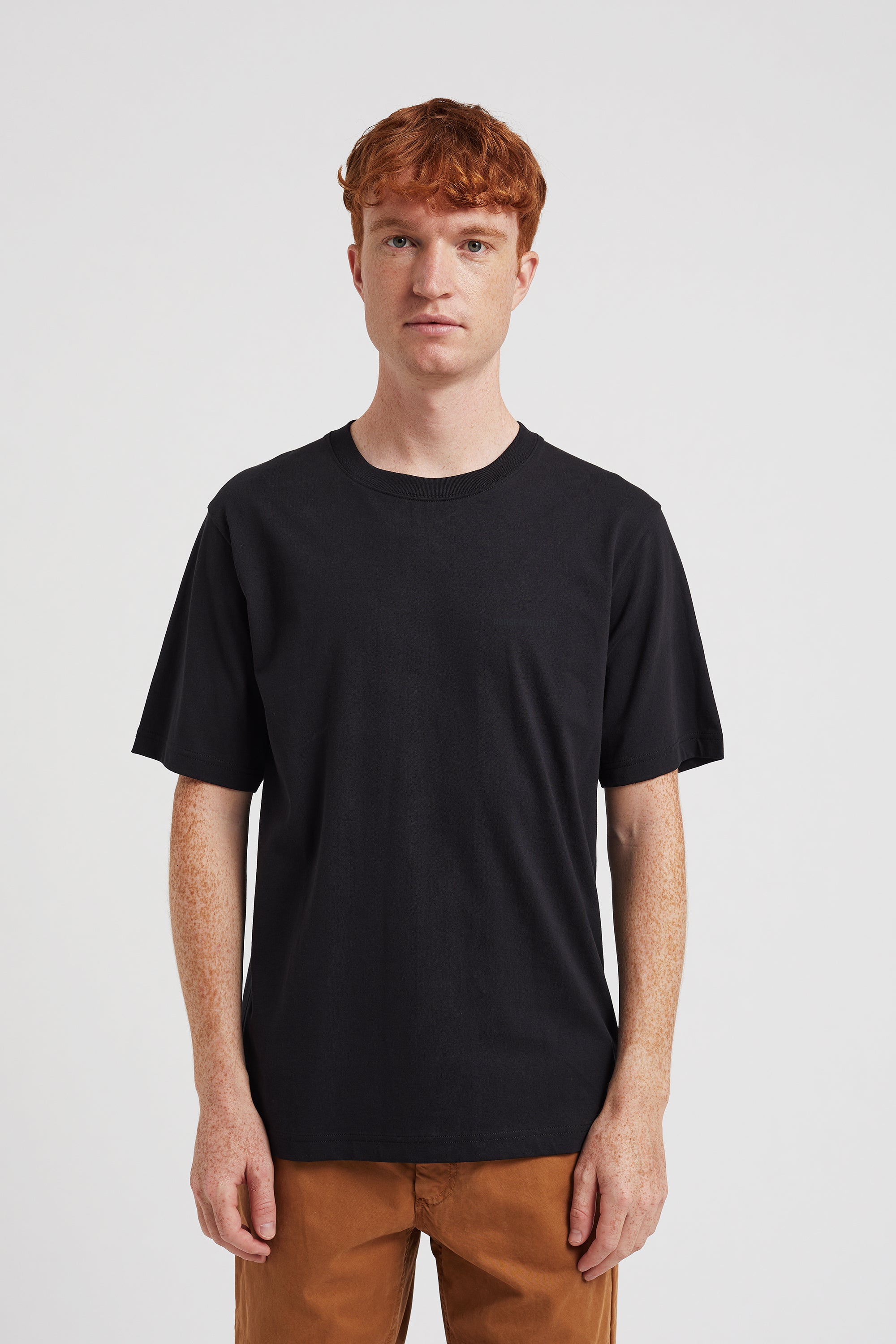 Johannes Organic Norse Logo Print T-shirt - Black-Norse Projects-W2 Store