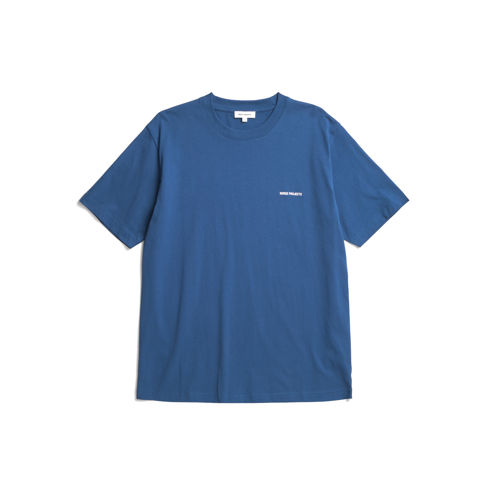 Johannes Organic Norse Logo Print T-shirt - Estate Blue-Norse Projects-W2 Store