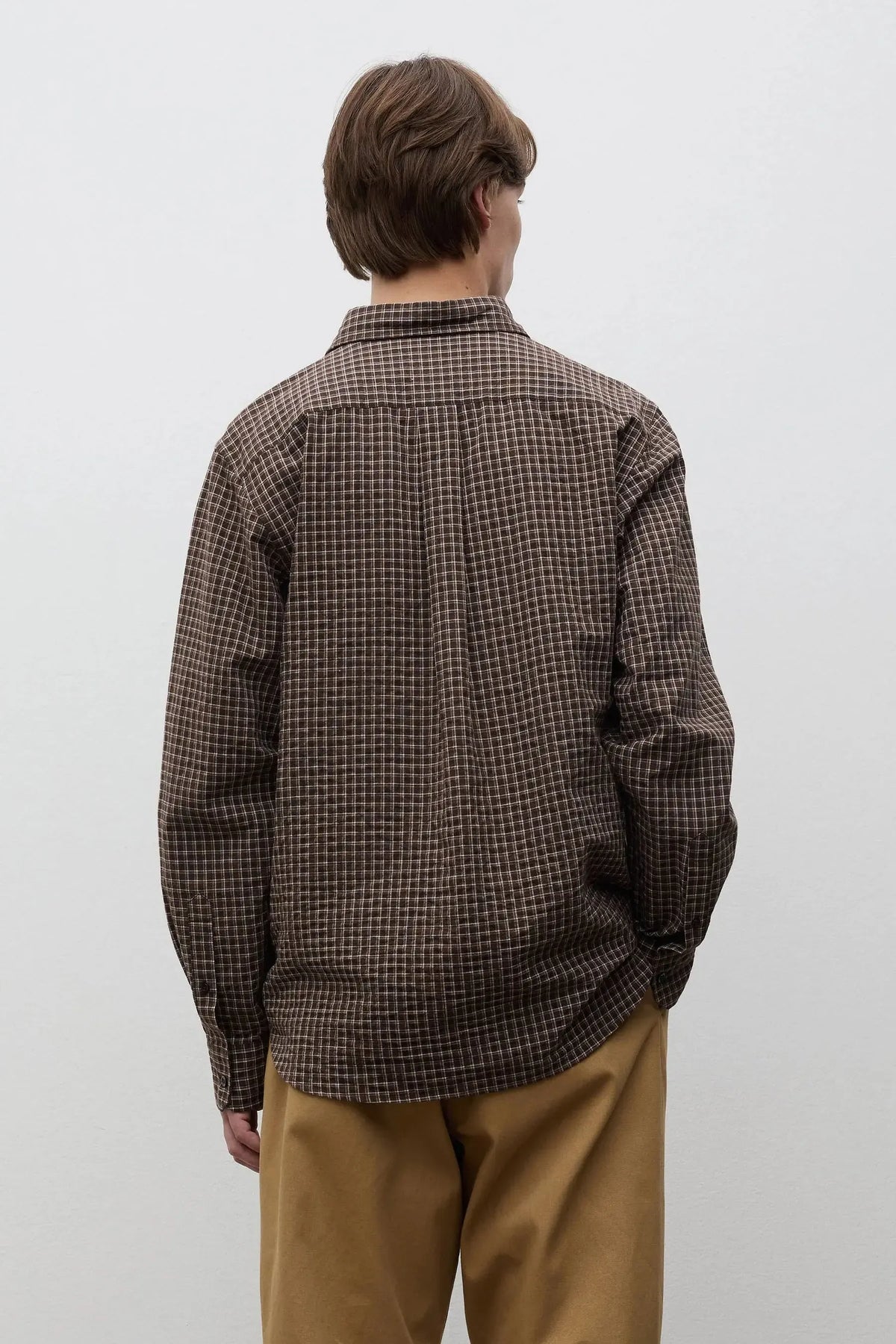 Kongshoved Check Relaxed Shirt - Delicioso Brown-Norse Projects-W2 Store