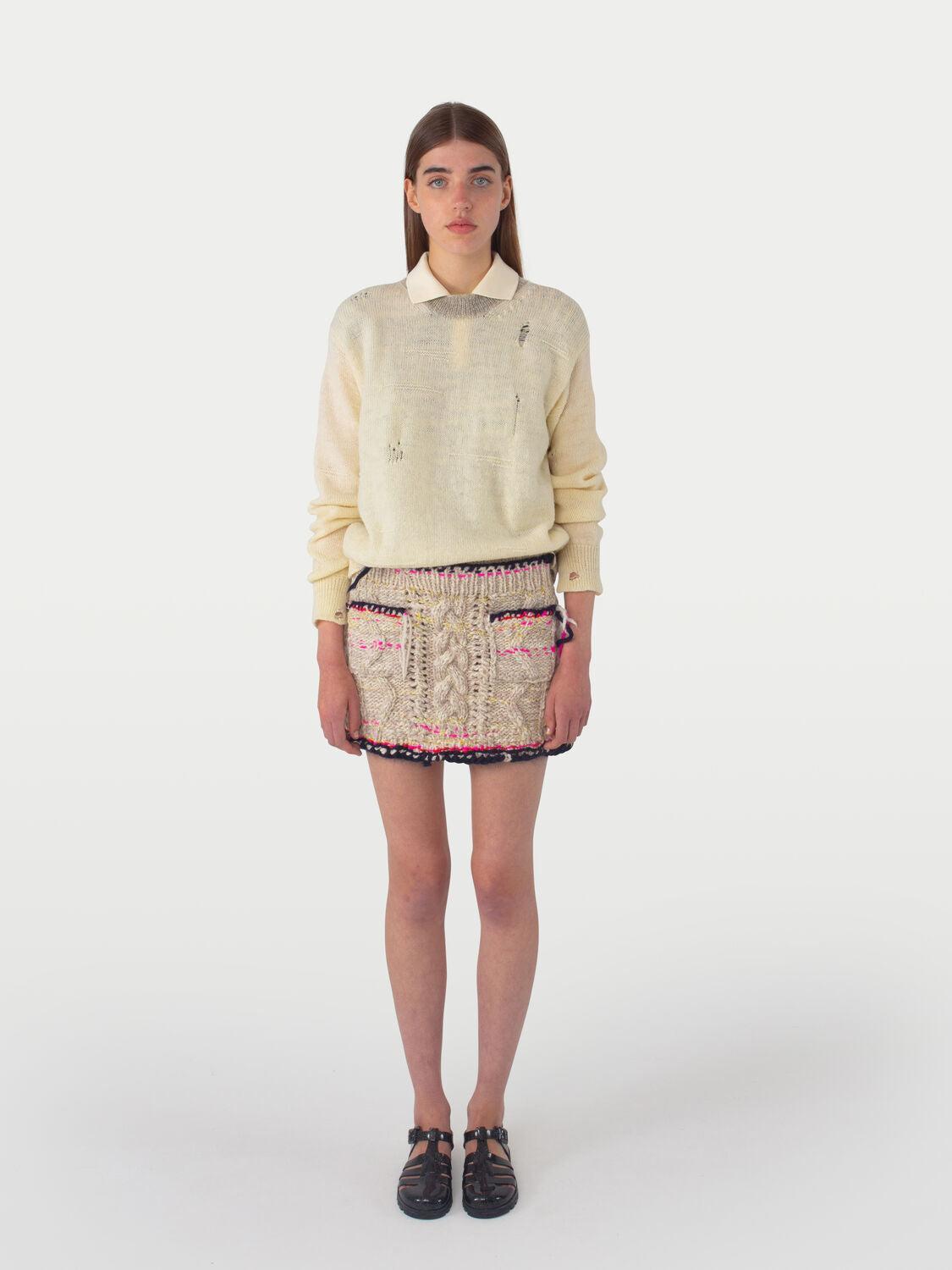 La Fetiche Millie Sweater - Ecru-La Fetiche Archive-W2 Store