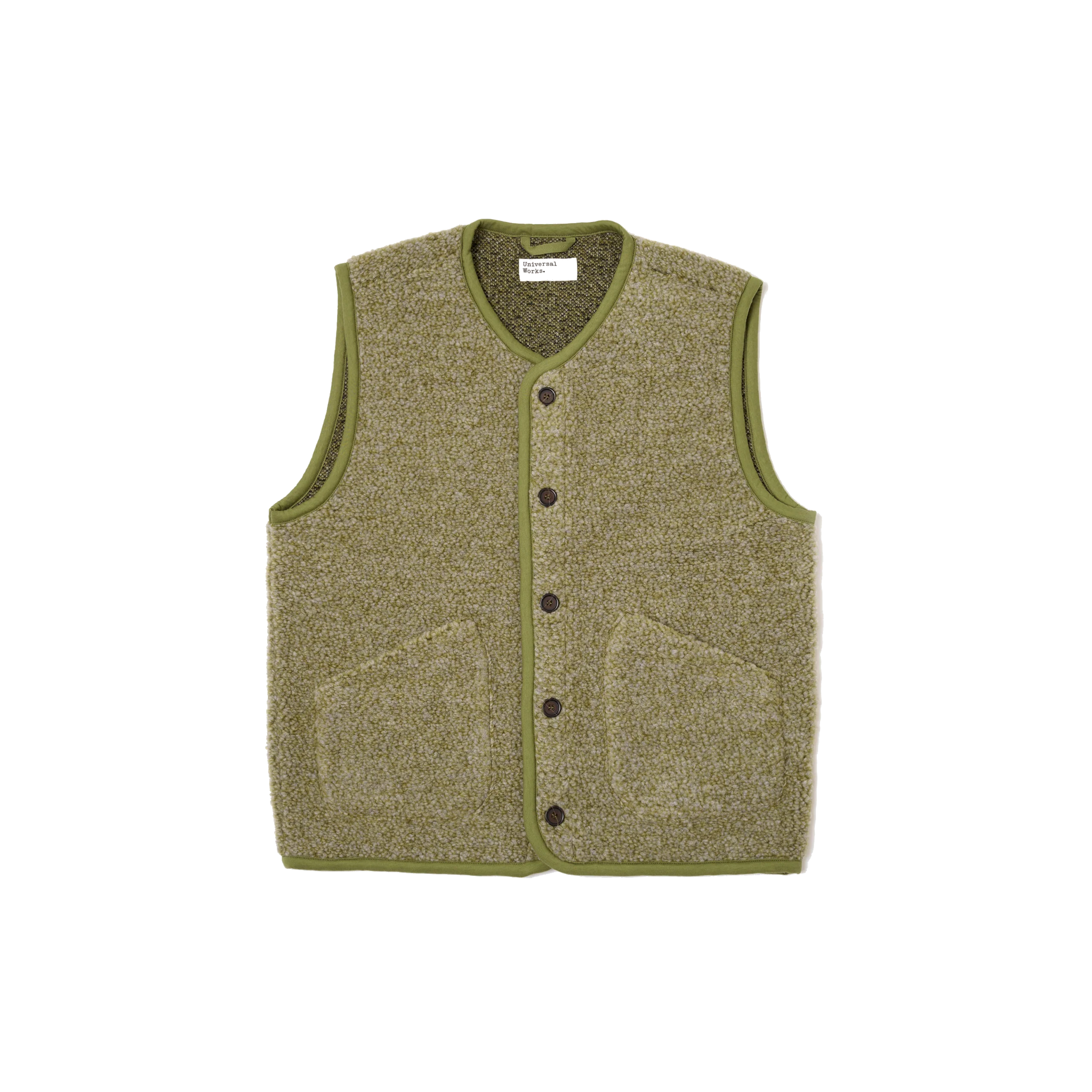 Lancaster Gilet Alvar Fleece - Light Olive-Universal Works-W2 Store