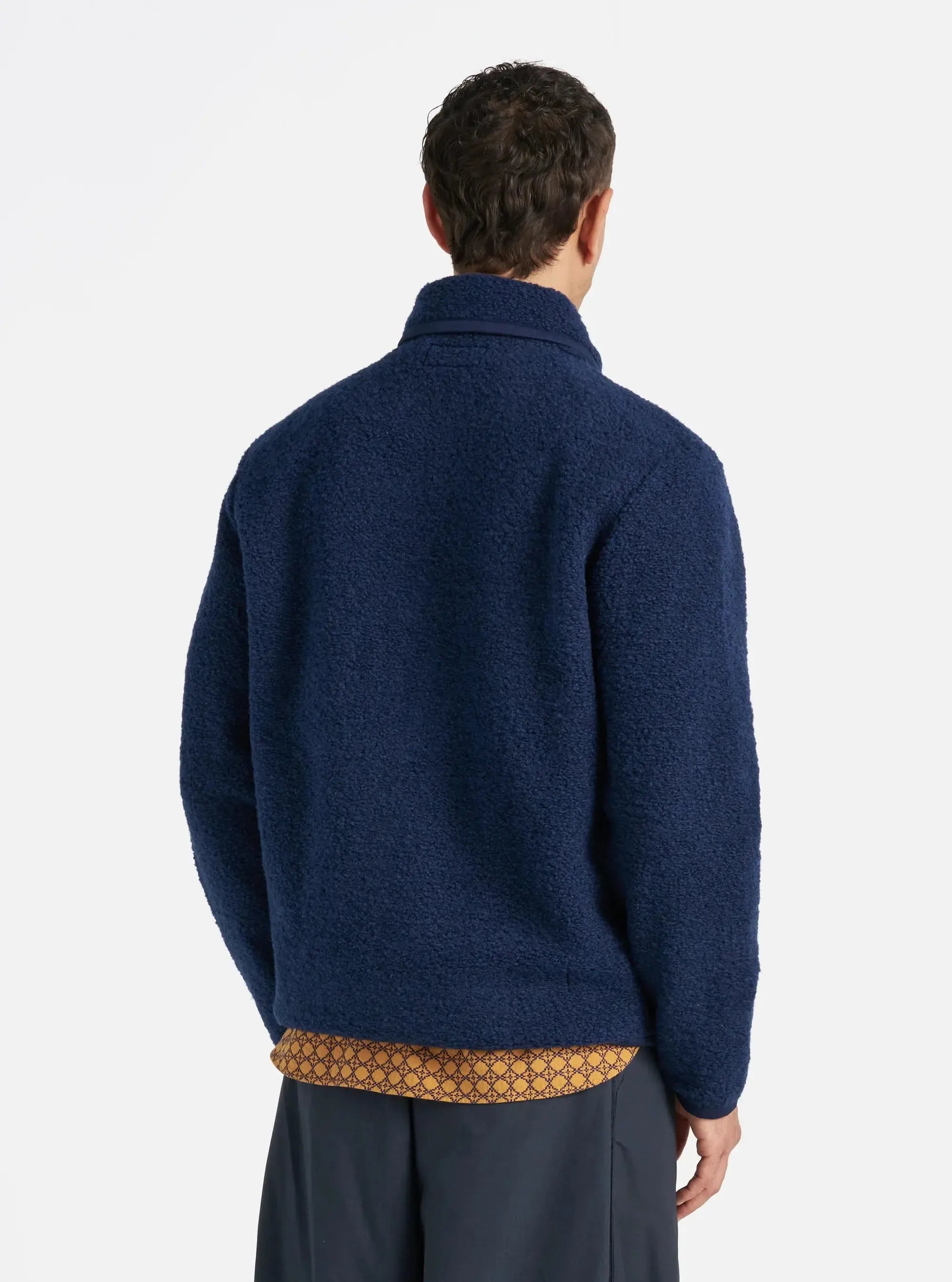 Lancaster Jacket Alvar Fleece - Navy-Universal Works-W2 Store