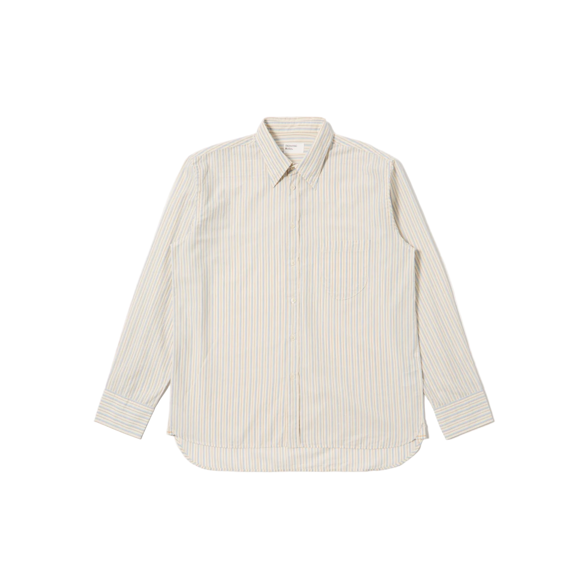 Lazy Day Shirt Pop Stripe One - Ecru-Universal Works-W2 Store