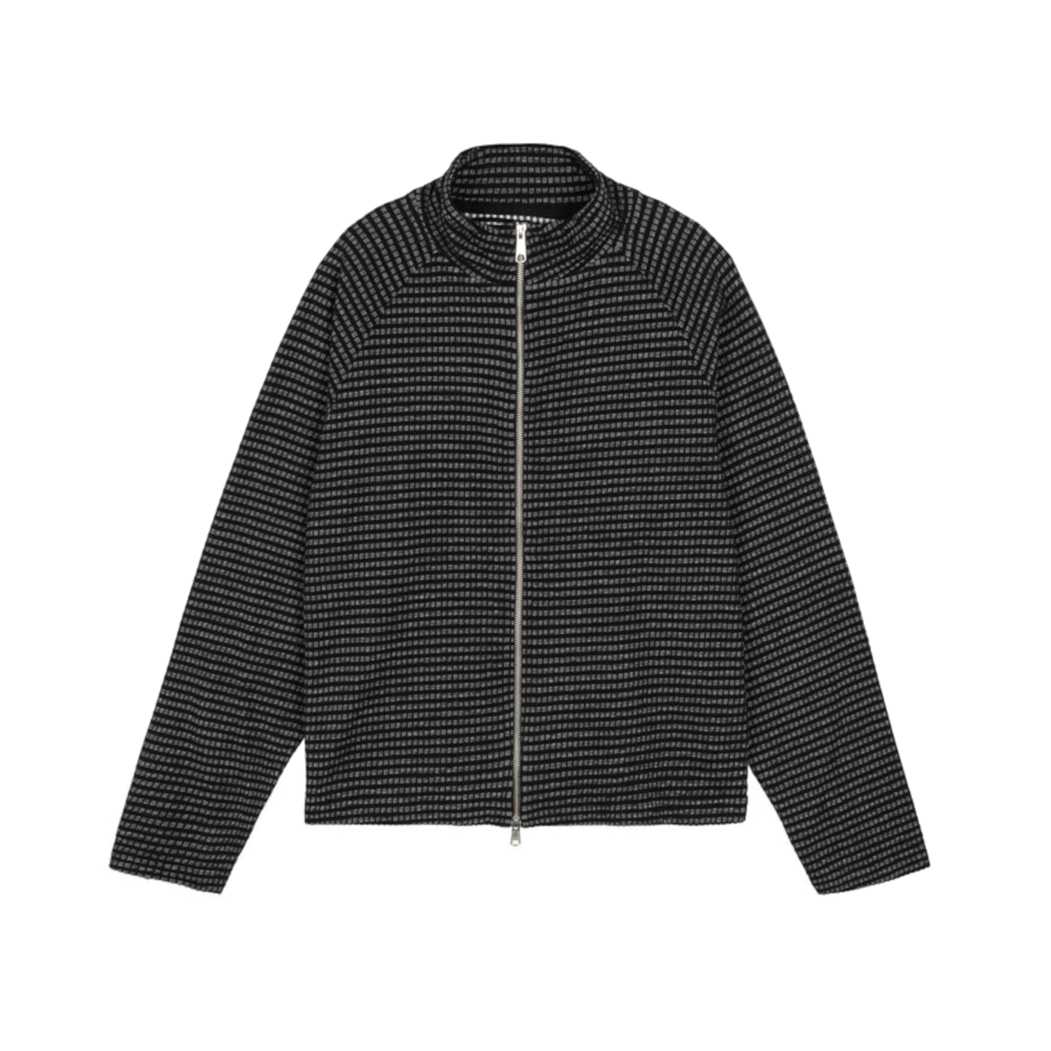Leisure Zip Up - Black Experienced Check-mfpen-W2 Store