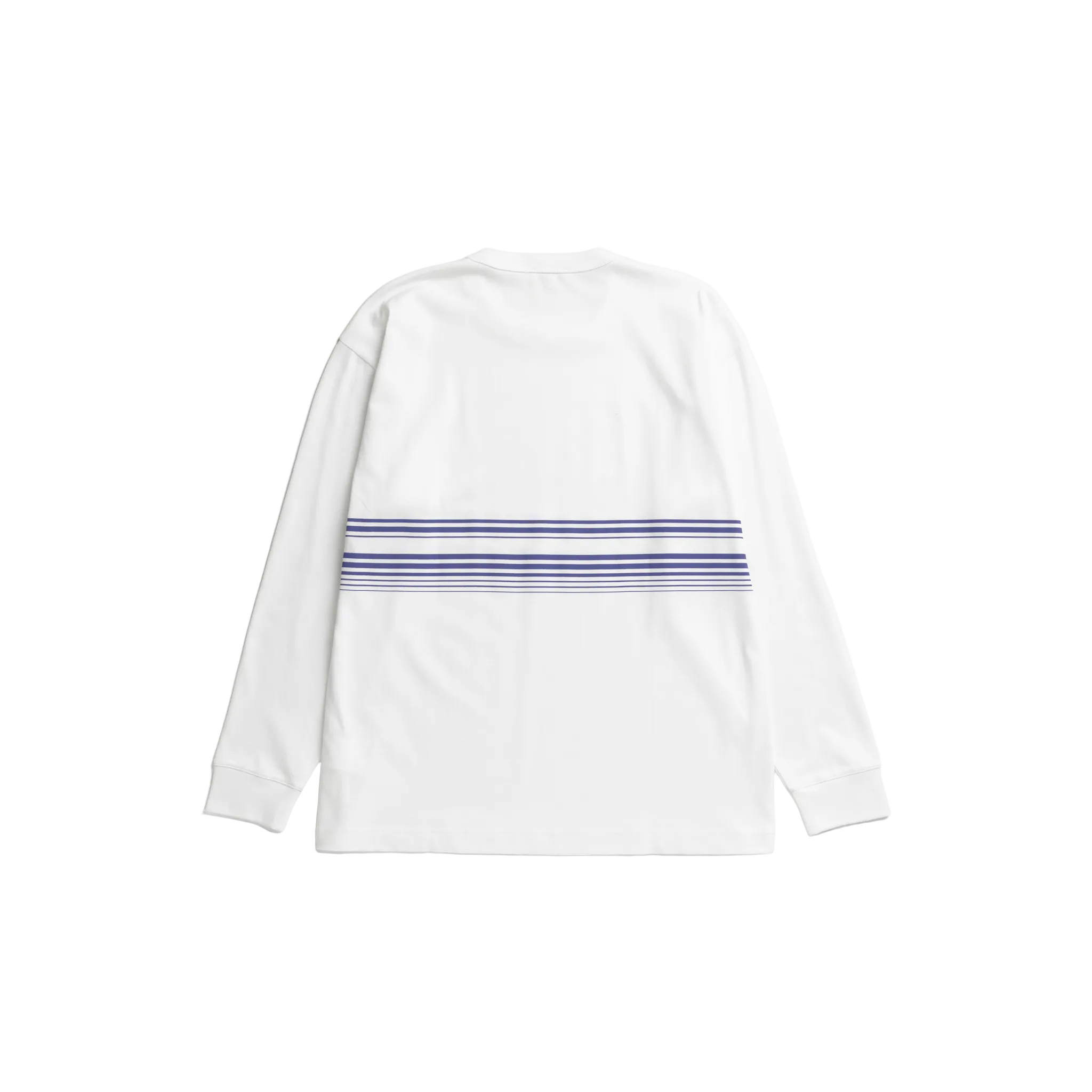 Loften Nautical Stripe Print Heavy LS T-shirt - White-Norse Projects-W2 Store
