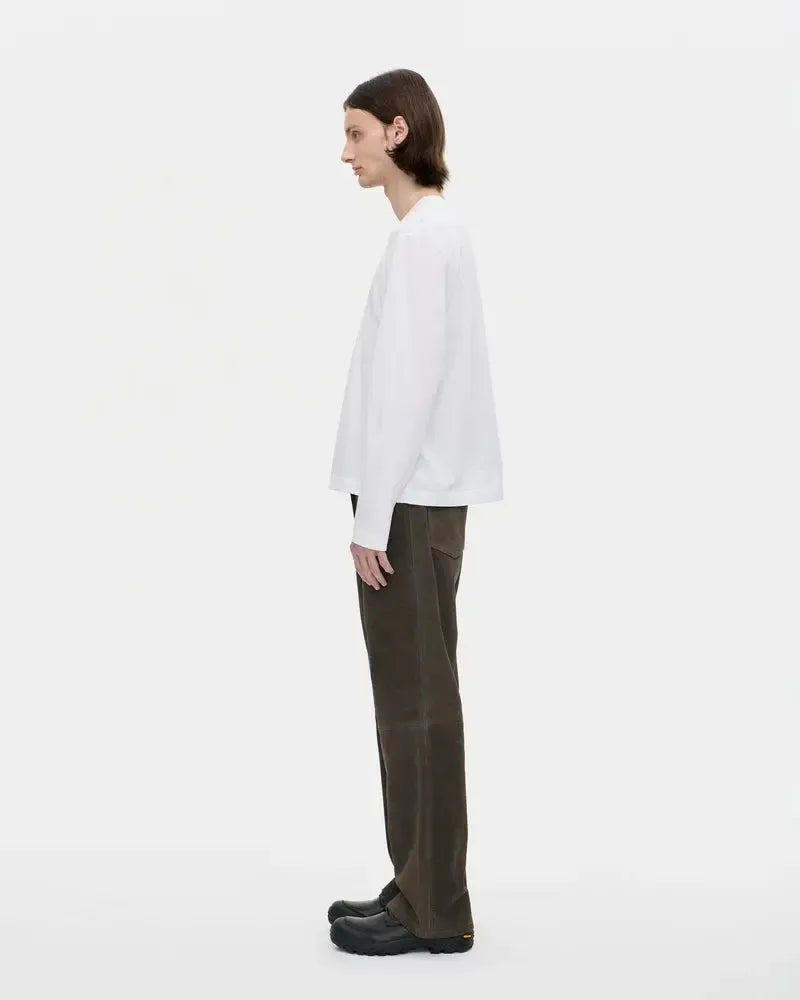 Long Sleeve Seam Tee Organic - White-Berner Kühl-W2 Store